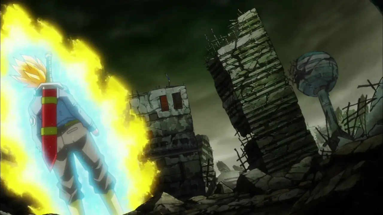 Aperçu animé — Je protégerai le monde. Trunks laisse exploser sa colère !