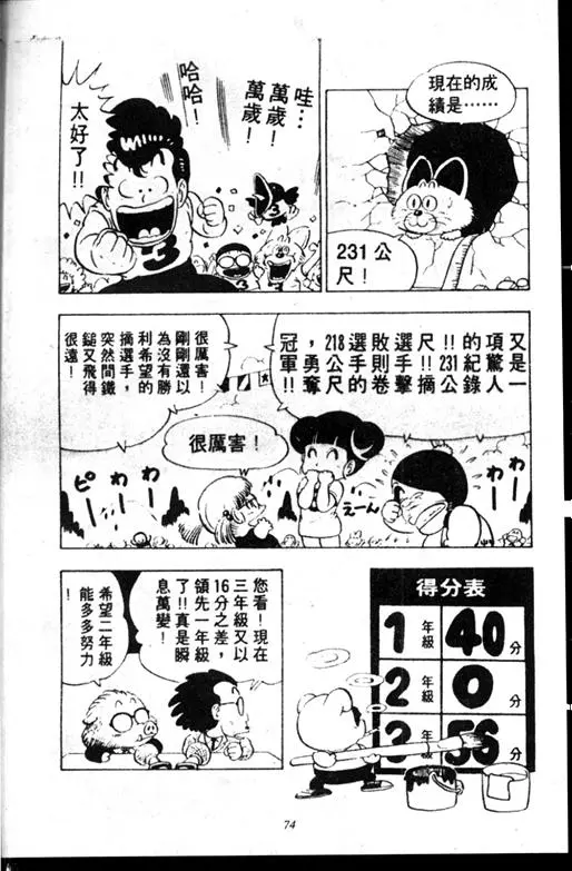 Chapitre 10 — Dr. Slump Vol. 10 — 摘氏一家来了 — page 74
