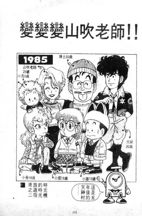 Chapitre 3 — Dr. Slump Vol. 3 — 地球SOS！ — page 131