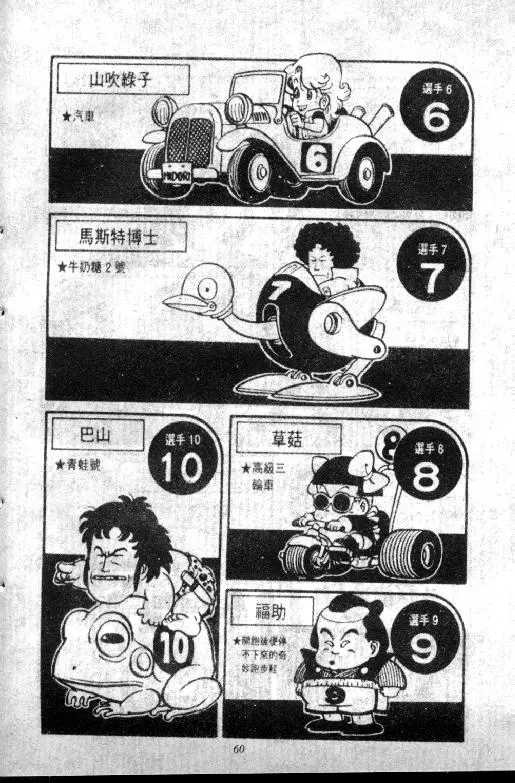 Chapitre 8 — Dr. Slump Vol. 8 — 天神杯大赛车 — page 60