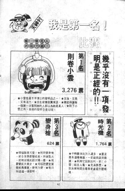 Chapitre 8 — Dr. Slump Vol. 8 — 天神杯大赛车 — page 62