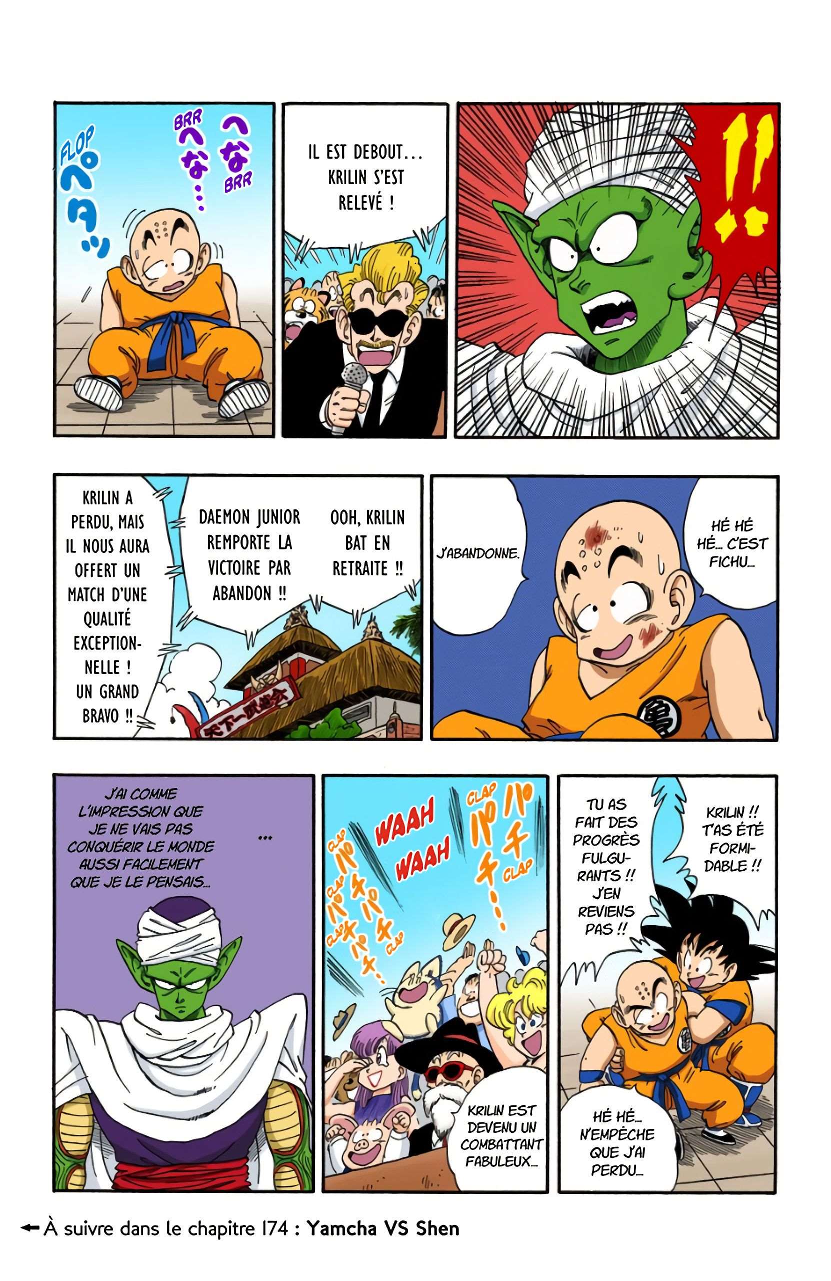 Chapitre 173 — Krilin VS Daemon Junior, issue du combat !! — page 15