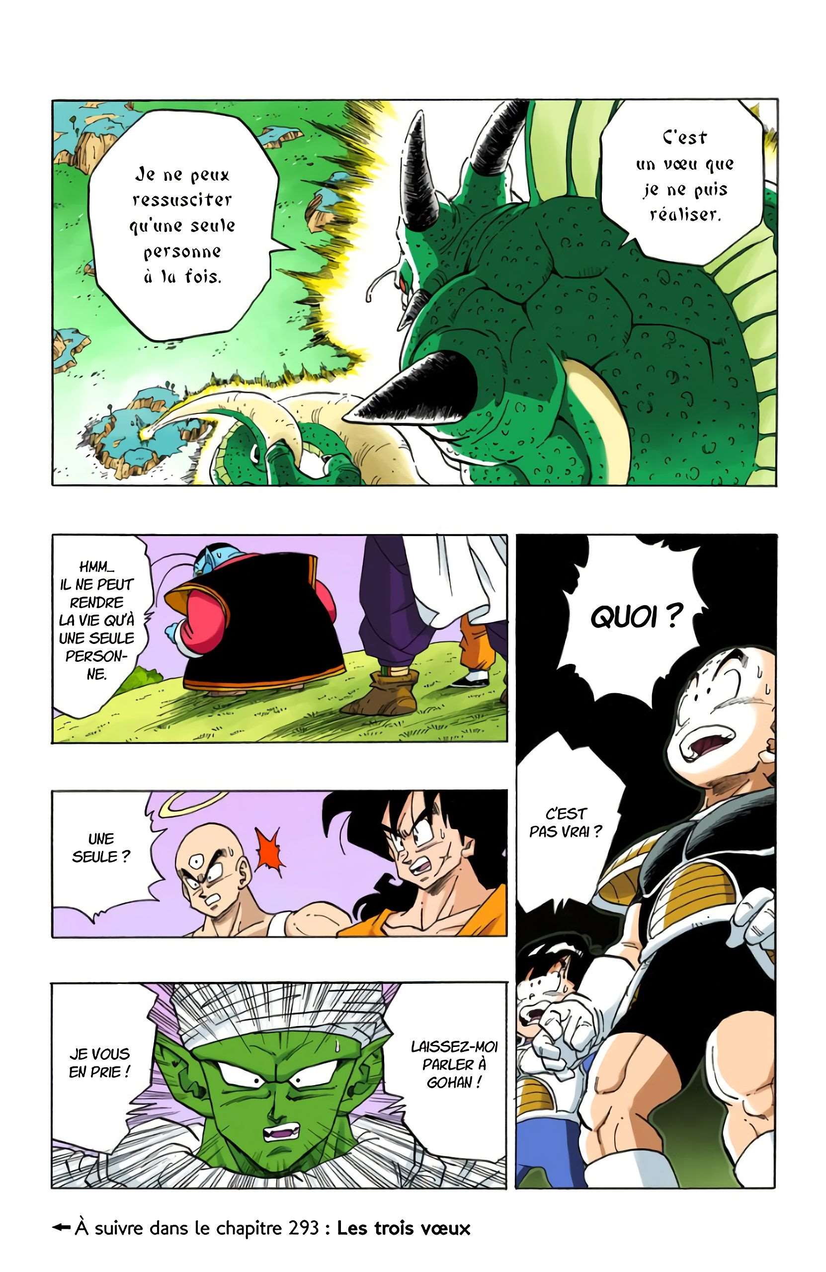 Chapitre 292 — Je t'invoque, Shenron local !! — page 15