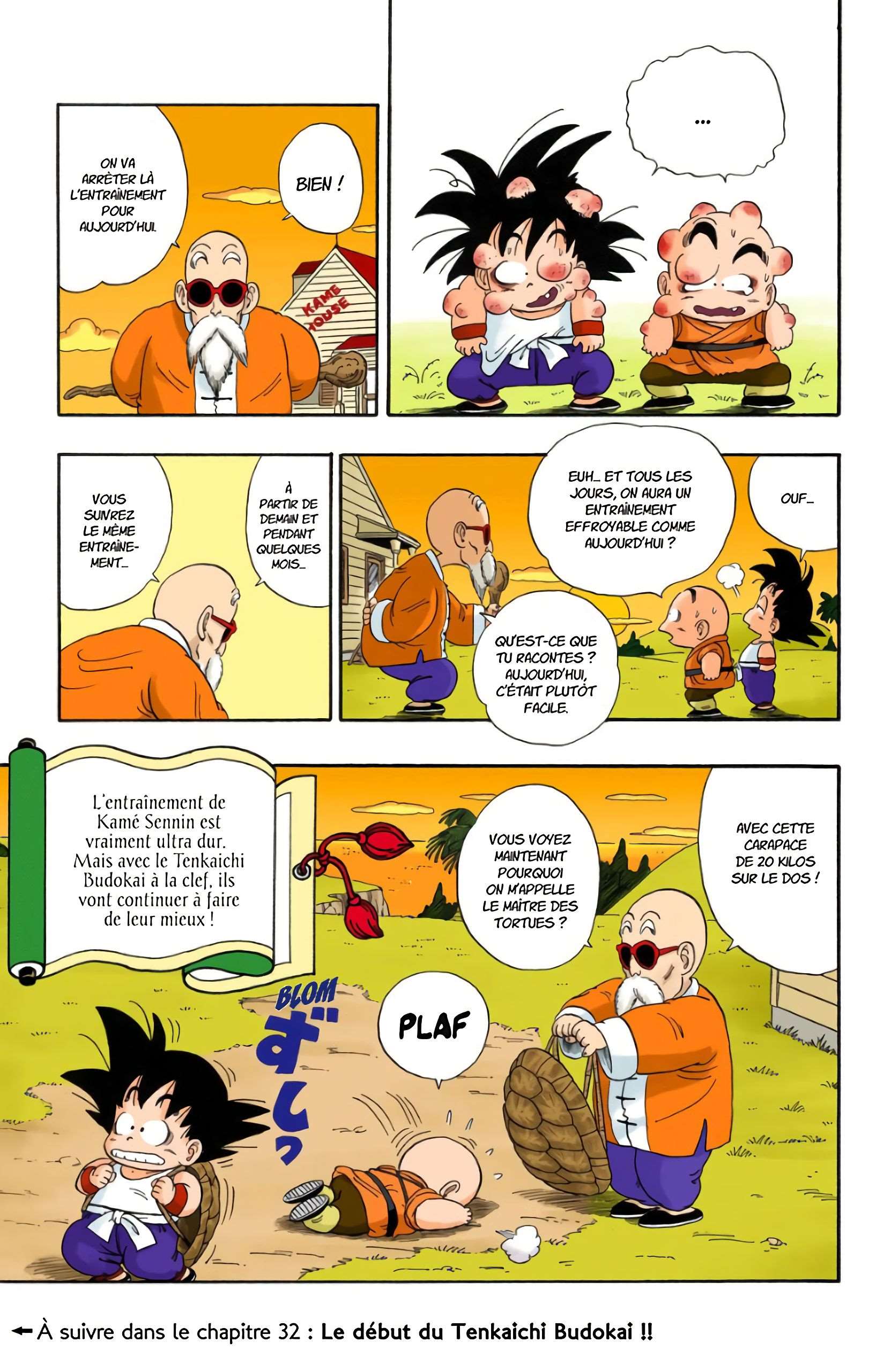 Chapitre 31 — Le rude entraînement de Kamé Sennin — page 15
