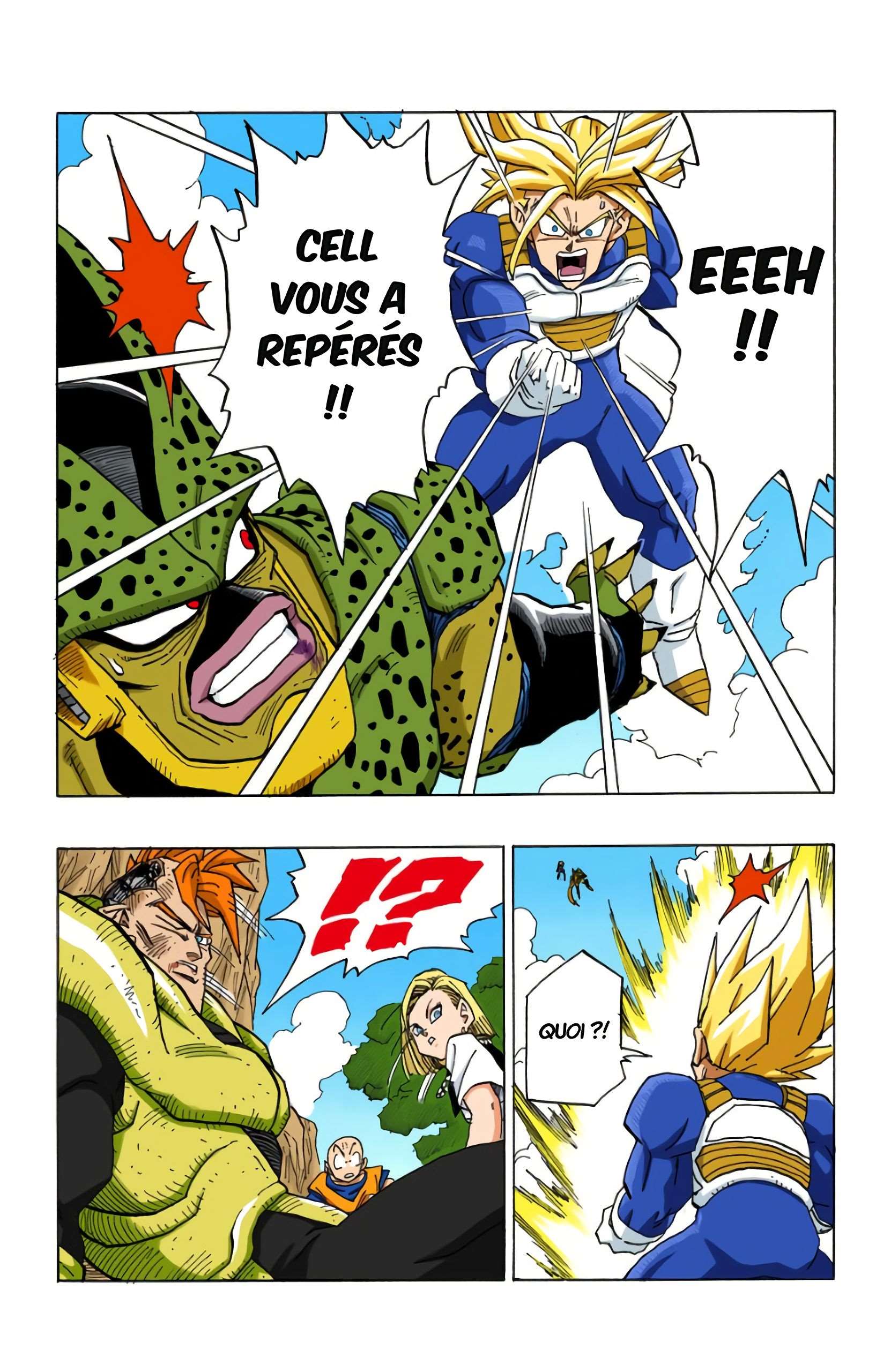 Chapitre 381 — Cell sauvé par la curiosité de Végéta — page 4