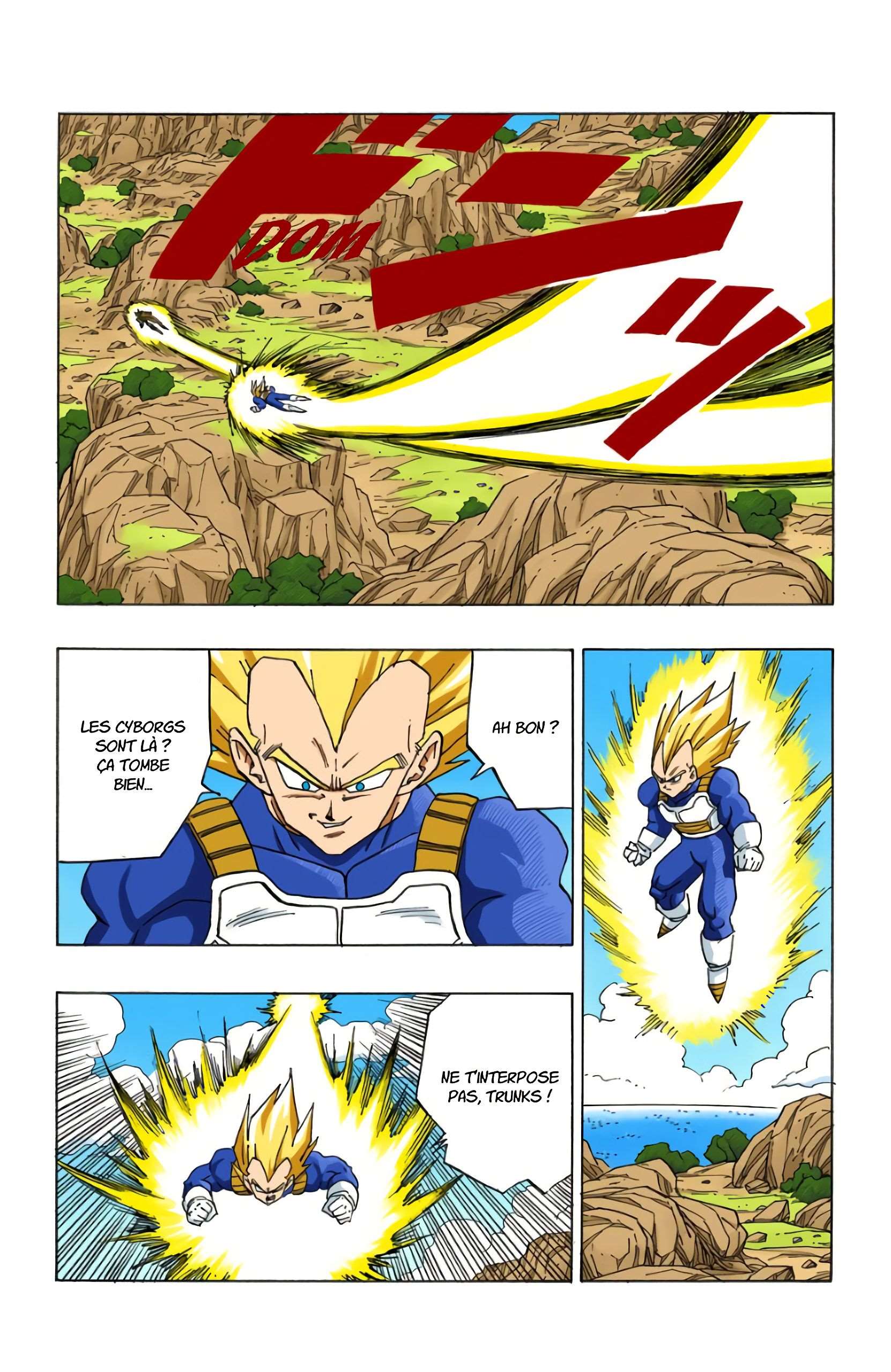 Chapitre 381 — Cell sauvé par la curiosité de Végéta — page 7