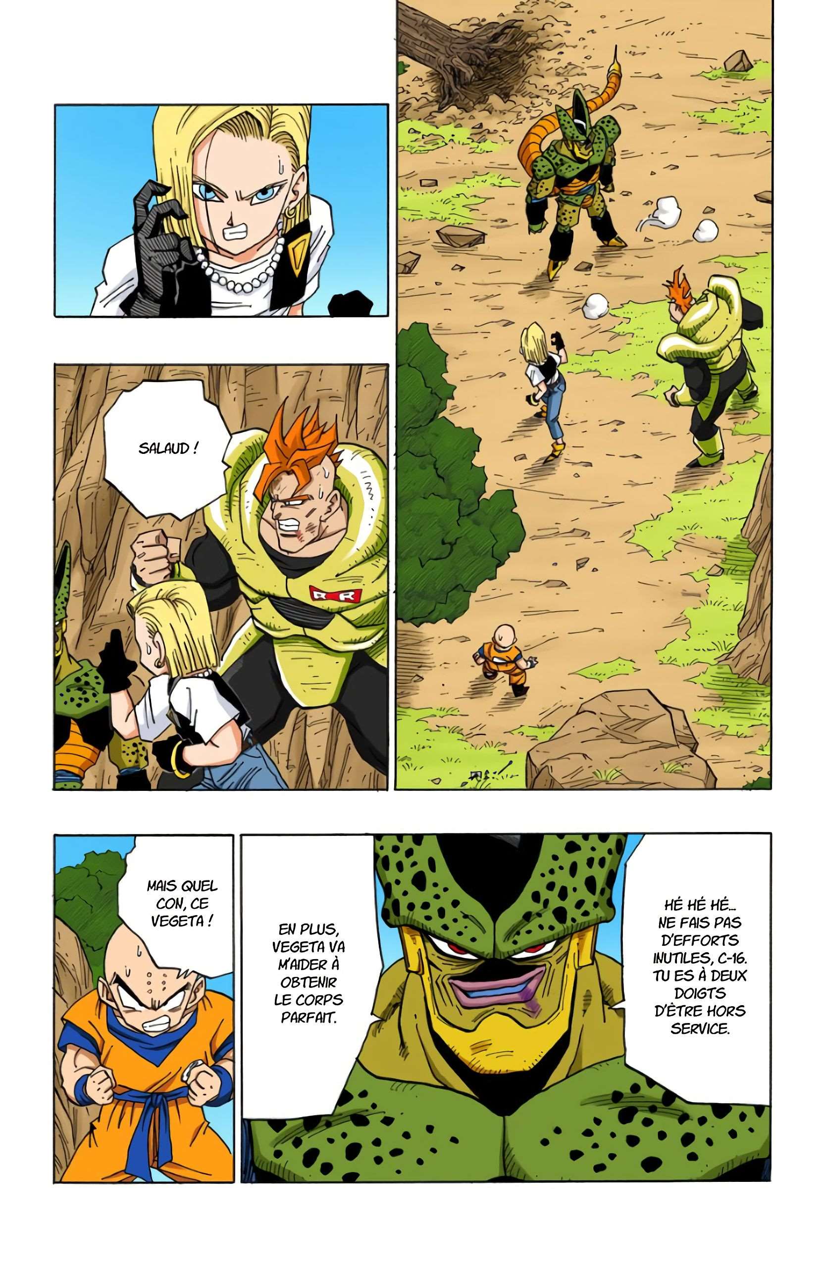 Chapitre 381 — Cell sauvé par la curiosité de Végéta — page 10