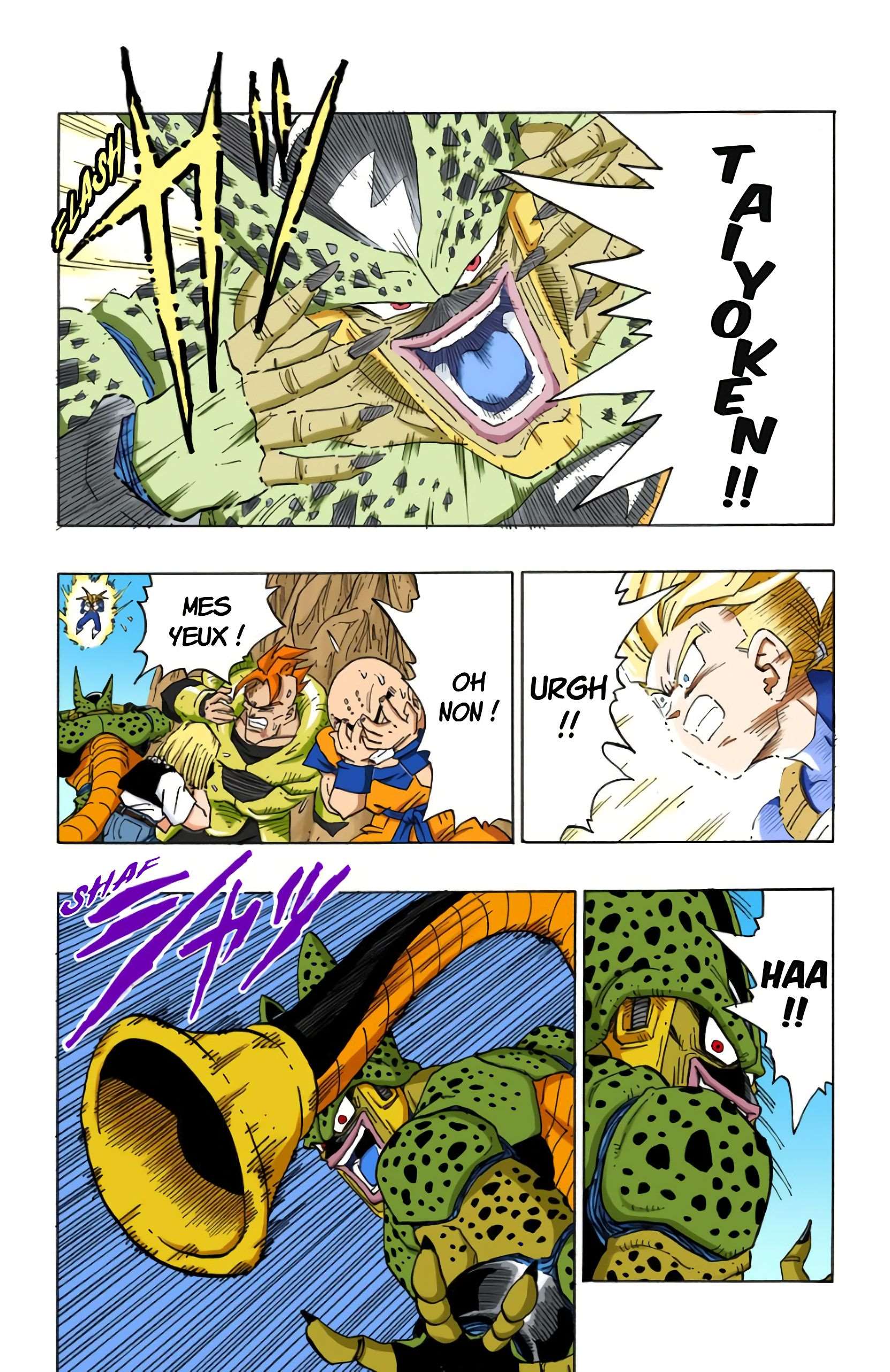 Chapitre 381 — Cell sauvé par la curiosité de Végéta — page 14