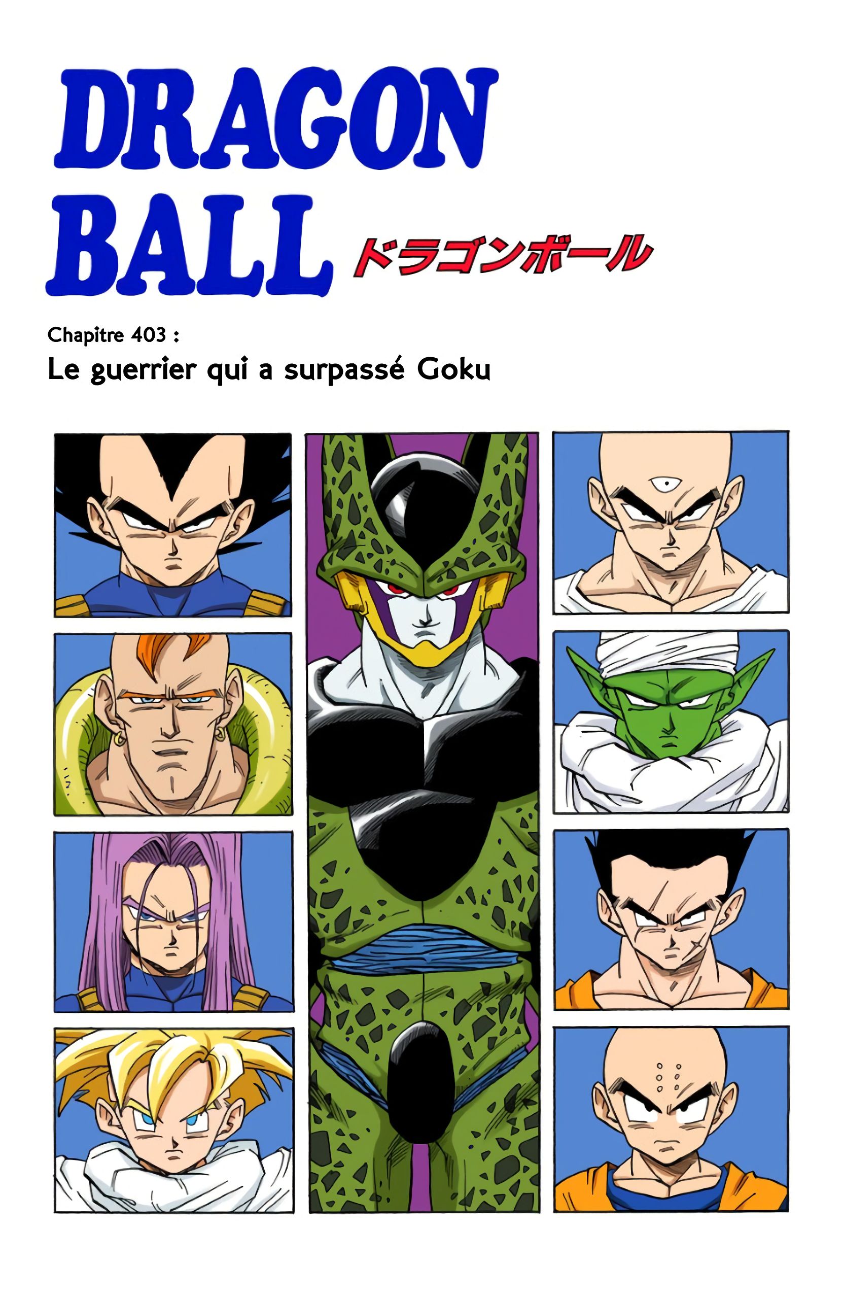 Chapitre 403 — Le guerrier qui a surpassé Gokû — page 1