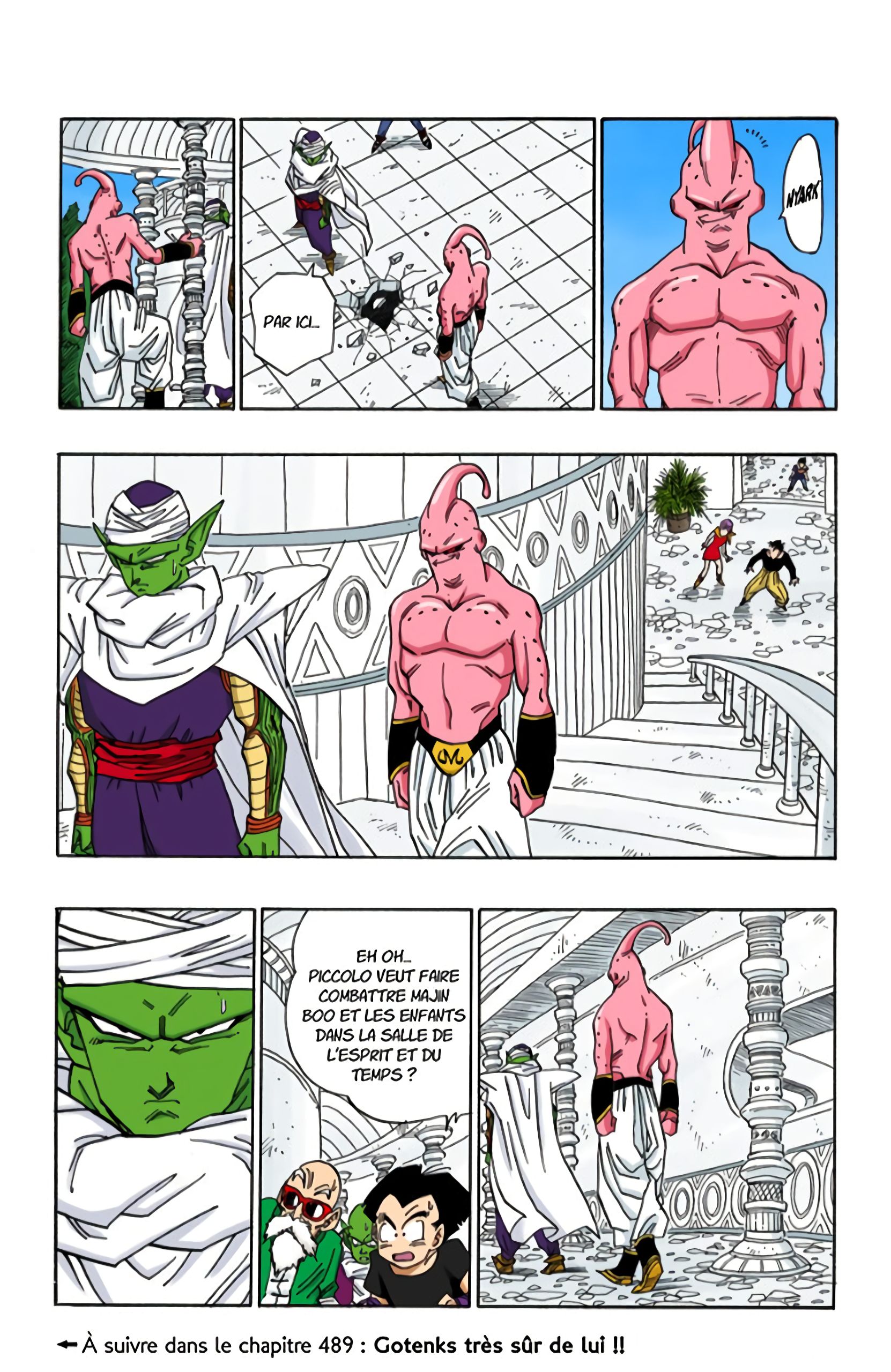 Chapitre 488 — Trunks et Goten entrent dans la salle de l'esprit et du temps — page 13