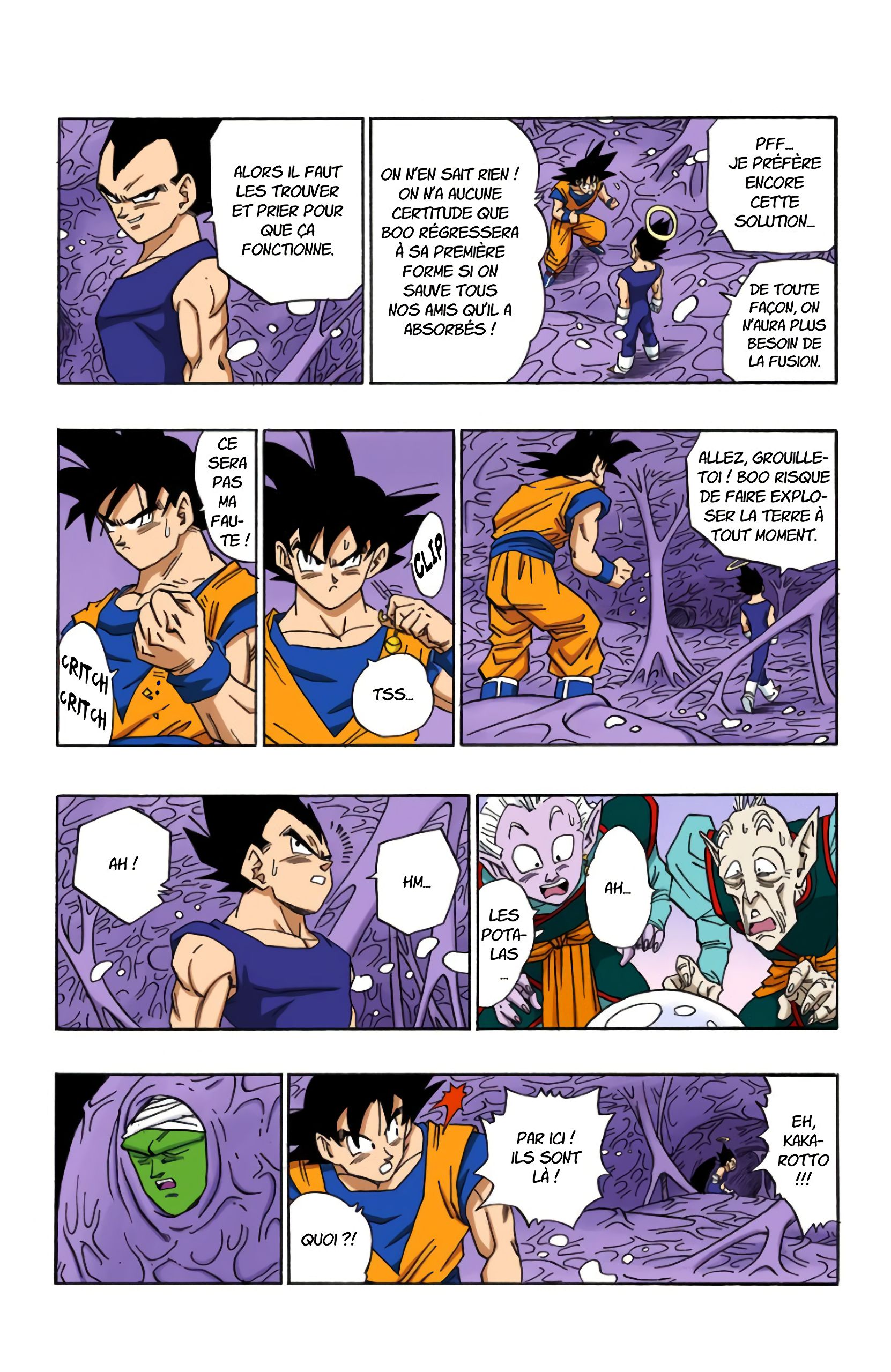 Chapitre 506 — Gokû et Végéta à l'intérieur de Boo — page 8