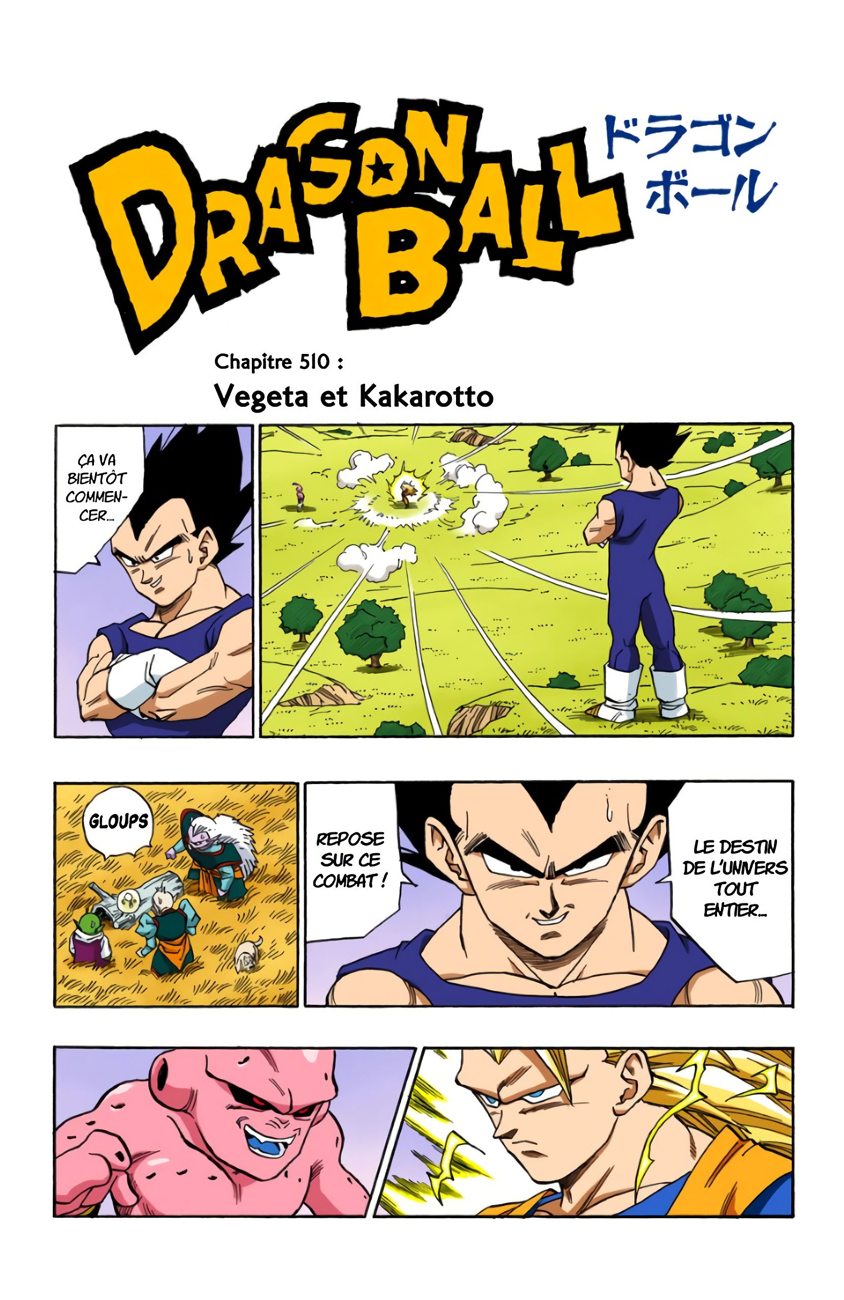 Chapitre 510 — Végéta et Kakarotto — page 1