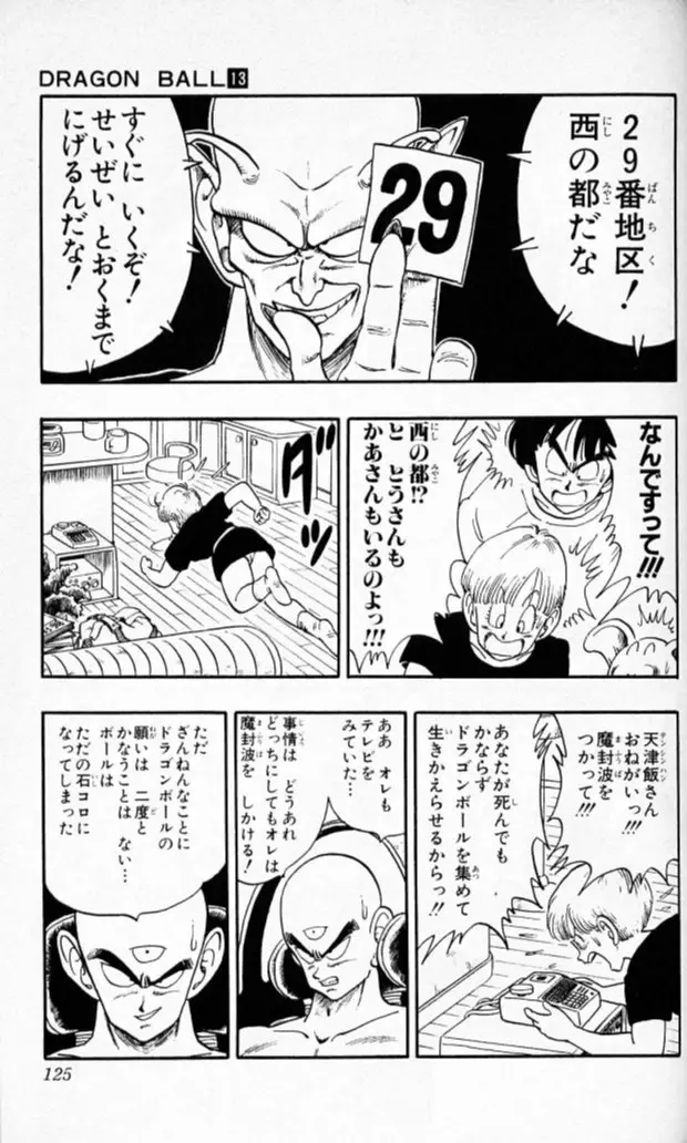 Chapitre 13 — Dragon Ball (Édition Japonaise) Vol. 13 — page 124