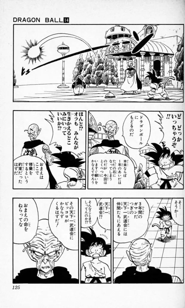 Chapitre 14 — Dragon Ball (Édition Japonaise) Vol. 14 — page 124