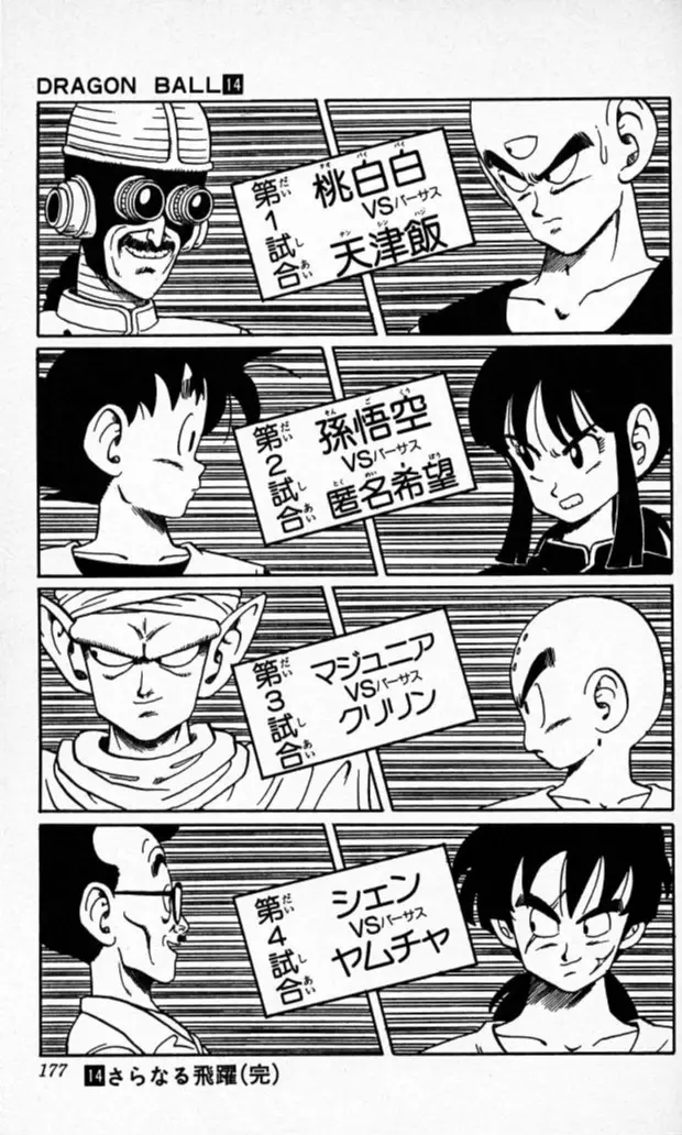 Chapitre 14 — Dragon Ball (Édition Japonaise) Vol. 14 — page 176
