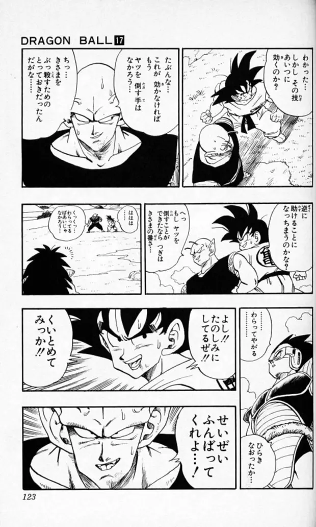 Chapitre 17 — Dragon Ball (Édition Japonaise) Vol. 17 — page 122