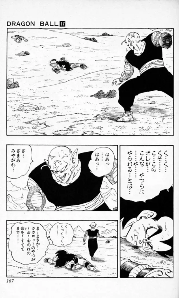 Chapitre 17 — Dragon Ball (Édition Japonaise) Vol. 17 — page 166