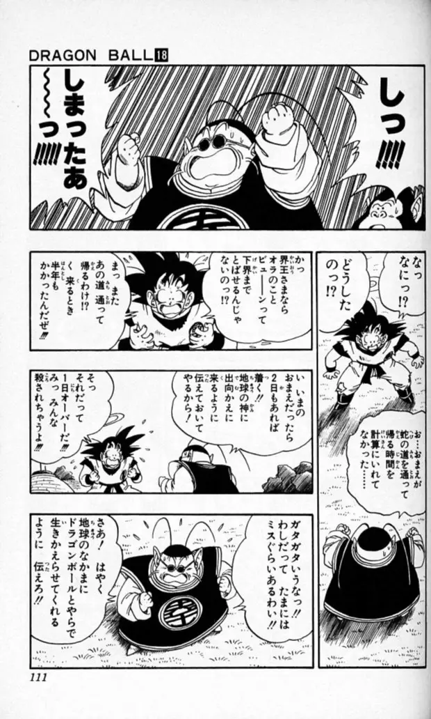 Chapitre 18 — Dragon Ball (Édition Japonaise) Vol. 18 — page 110
