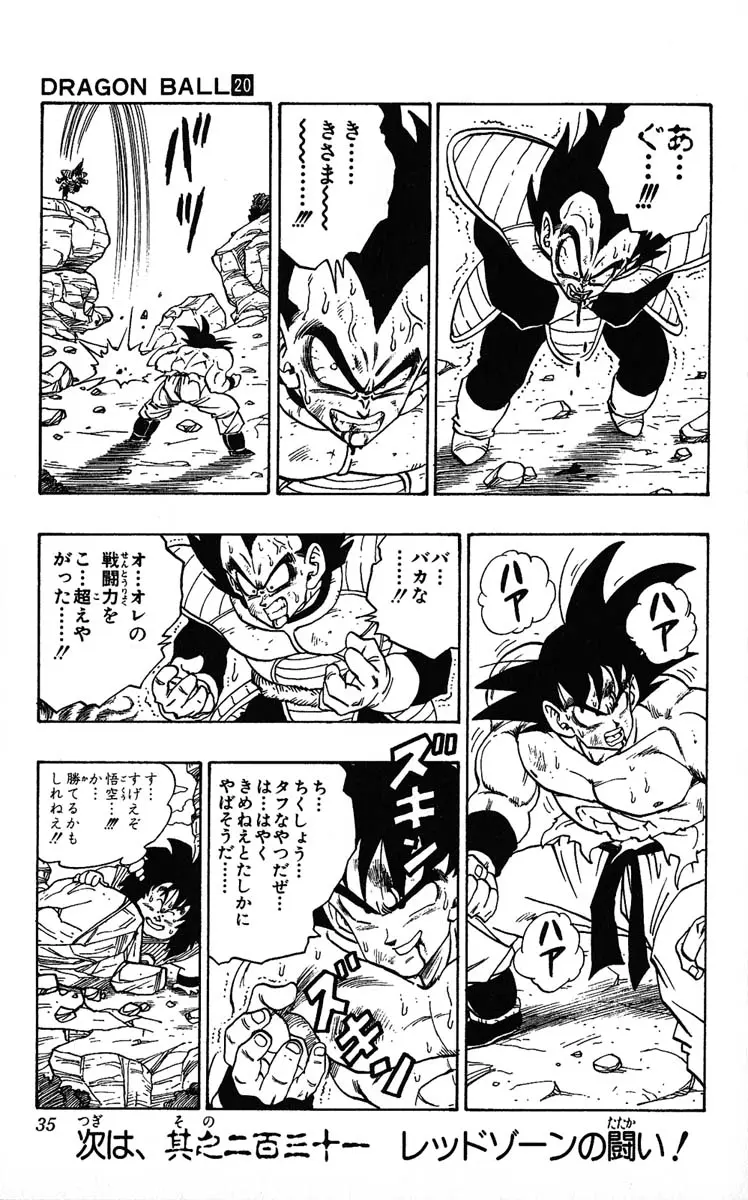 Chapitre 20 — Dragon Ball (Édition Japonaise) Vol. 20 — page 35