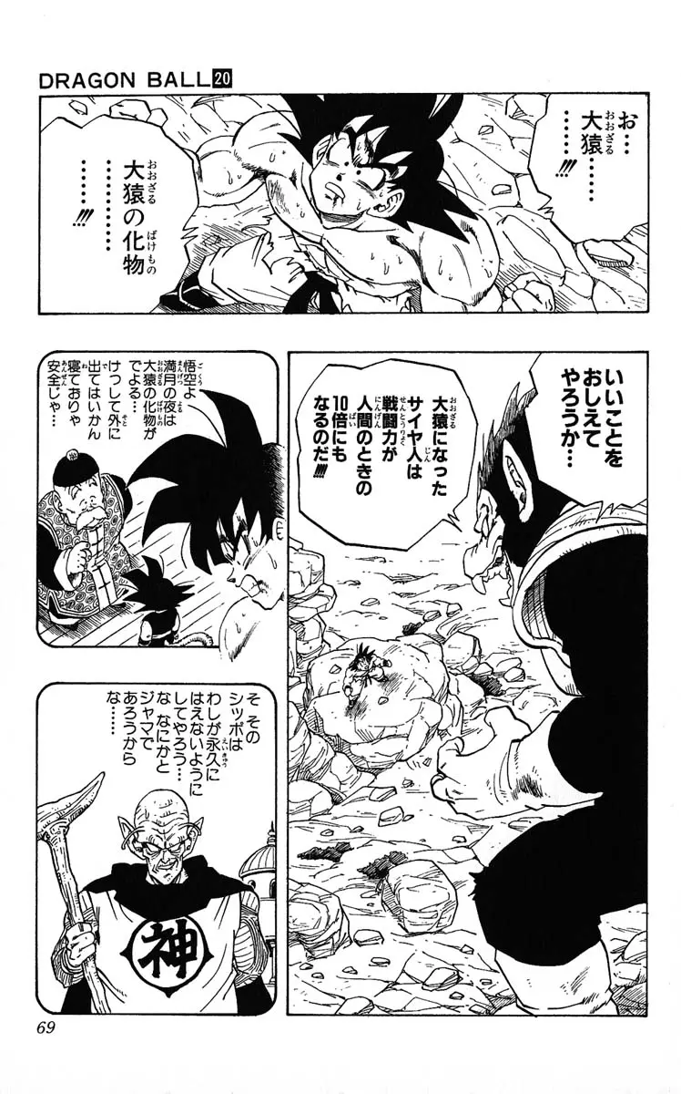 Chapitre 20 — Dragon Ball (Édition Japonaise) Vol. 20 — page 69
