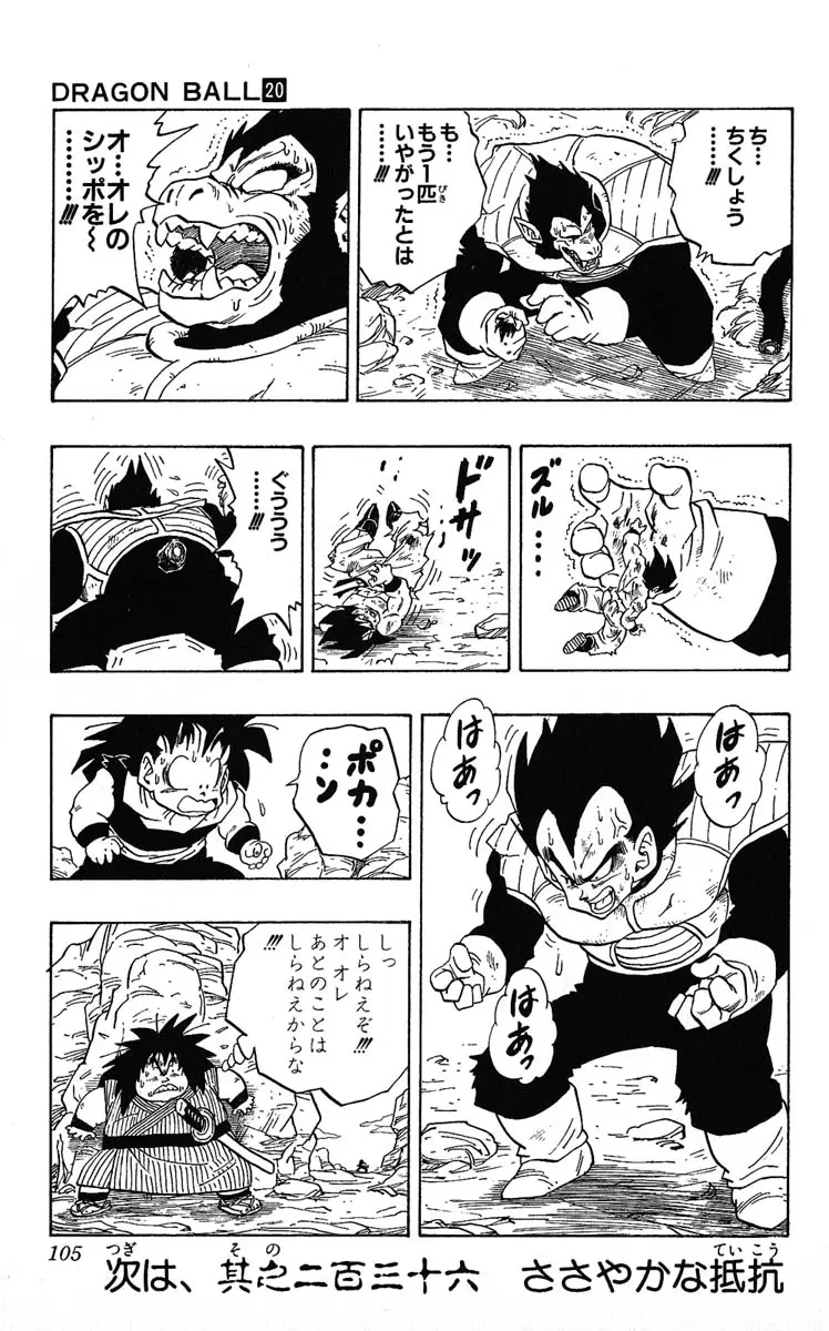Chapitre 20 — Dragon Ball (Édition Japonaise) Vol. 20 — page 105