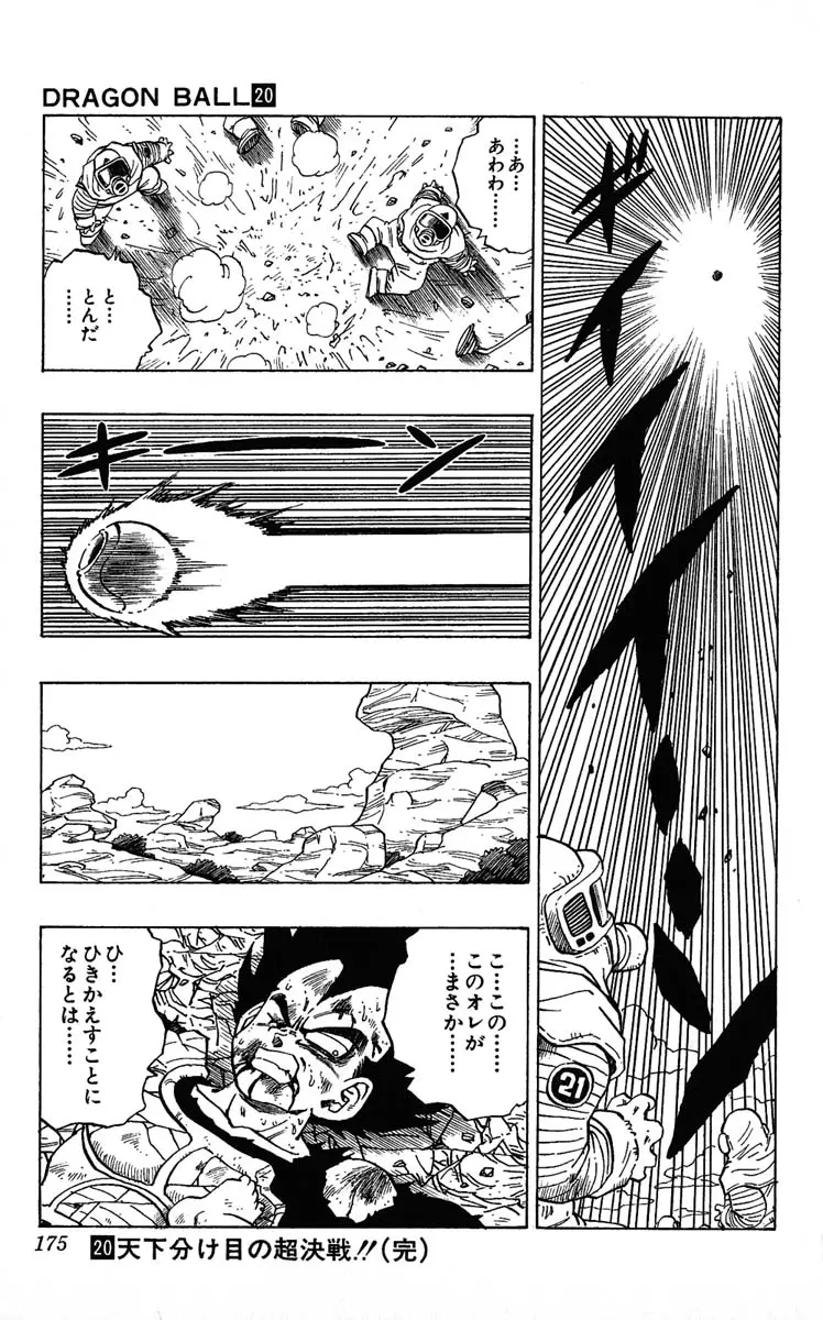 Chapitre 20 — Dragon Ball (Édition Japonaise) Vol. 20 — page 175