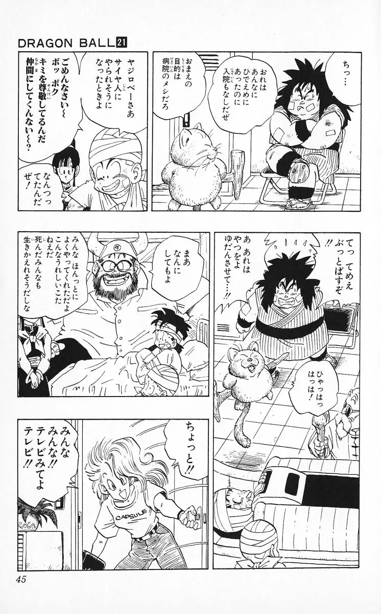 Chapitre 21 — Dragon Ball (Édition Japonaise) Vol. 21 — page 45