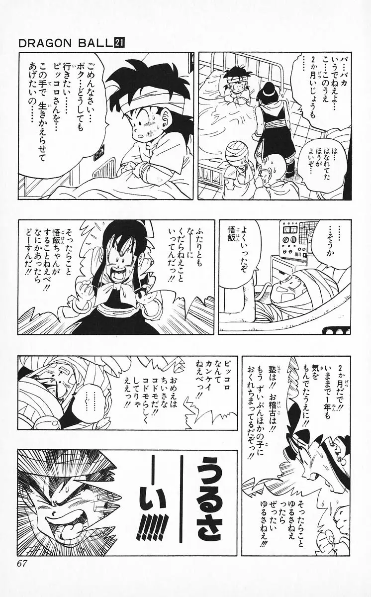 Chapitre 21 — Dragon Ball (Édition Japonaise) Vol. 21 — page 67