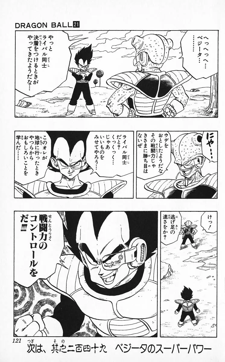 Chapitre 21 — Dragon Ball (Édition Japonaise) Vol. 21 — page 121