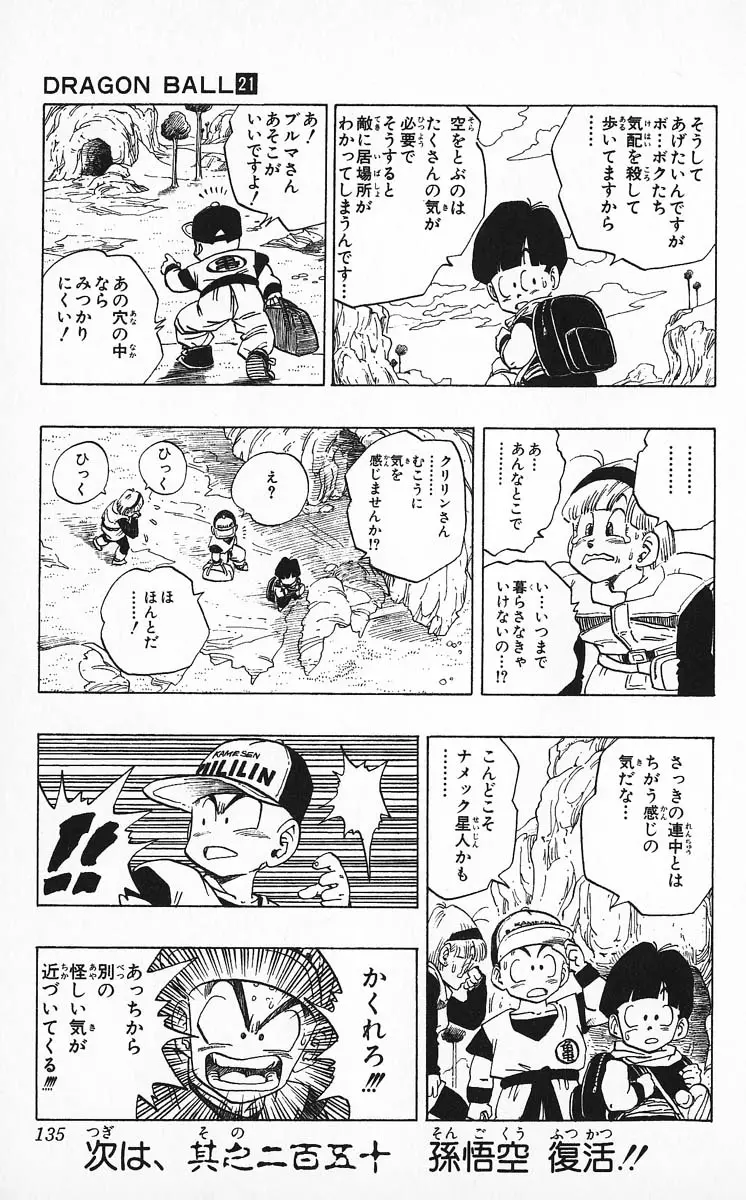 Chapitre 21 — Dragon Ball (Édition Japonaise) Vol. 21 — page 135
