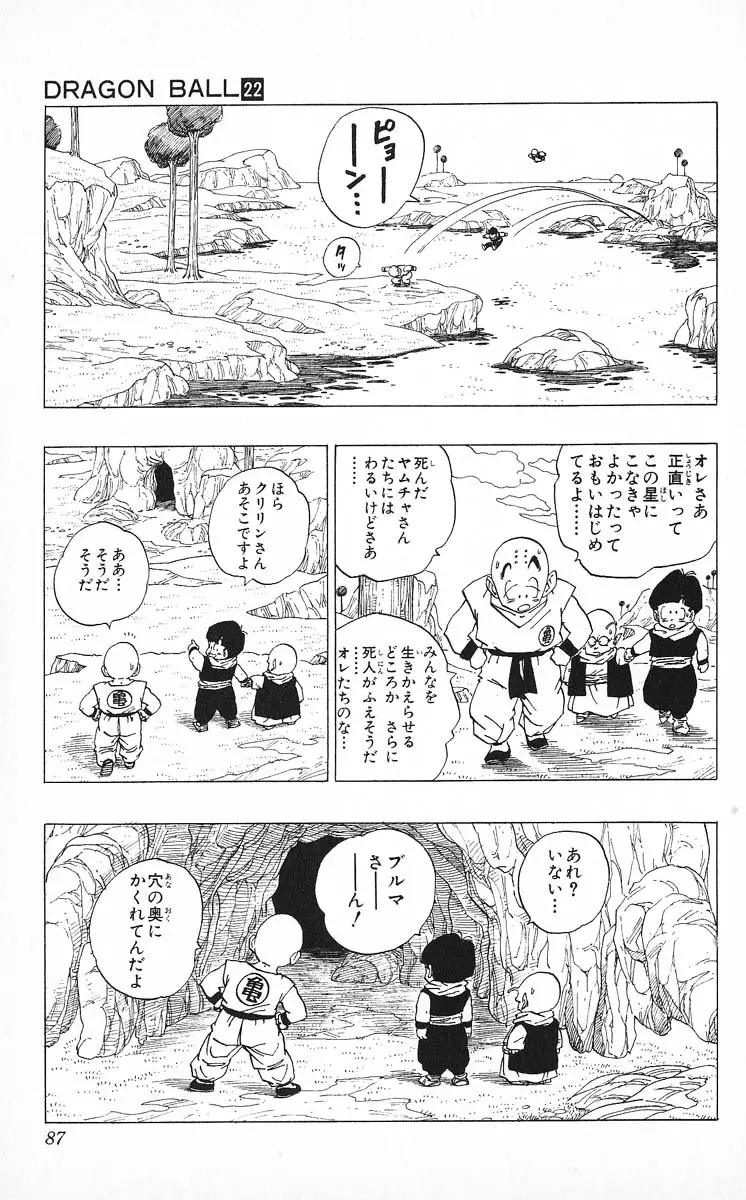 Chapitre 22 — Dragon Ball (Édition Japonaise) Vol. 22 — page 87