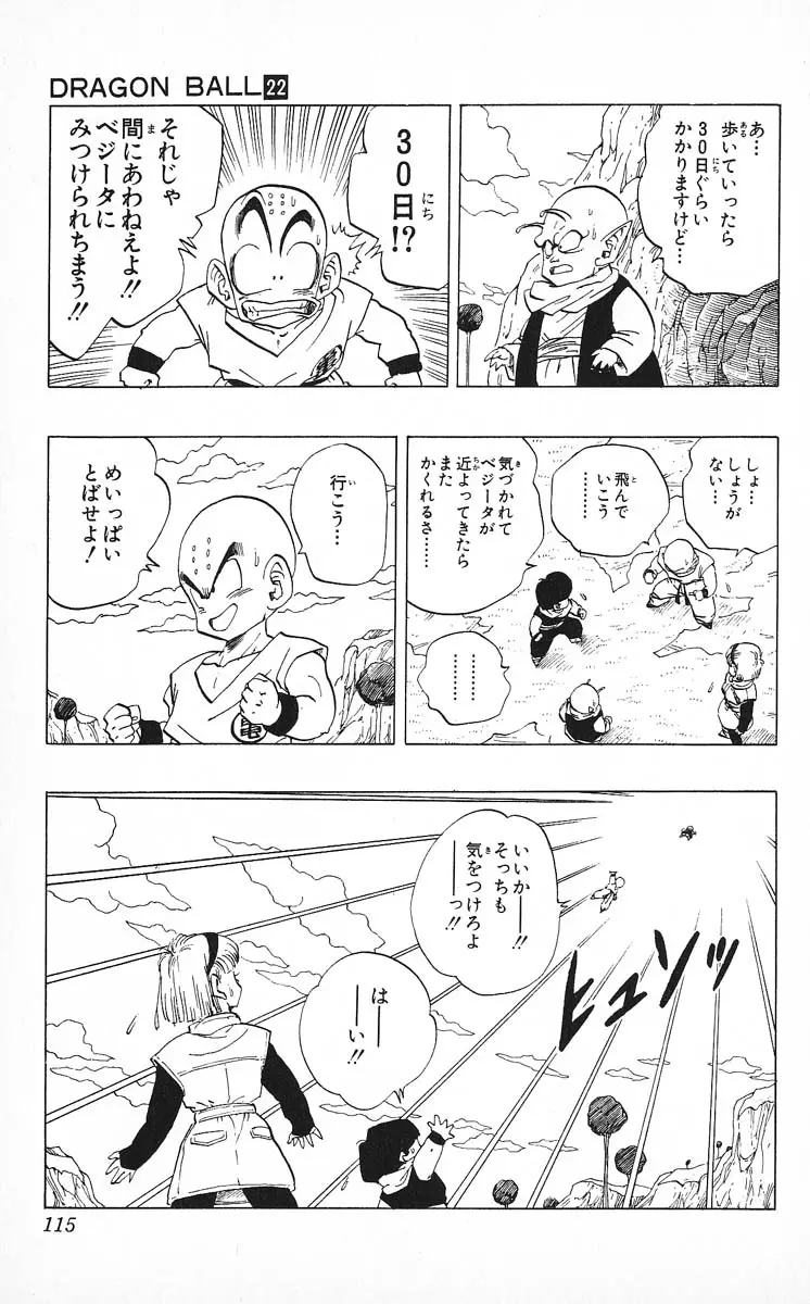 Chapitre 22 — Dragon Ball (Édition Japonaise) Vol. 22 — page 115