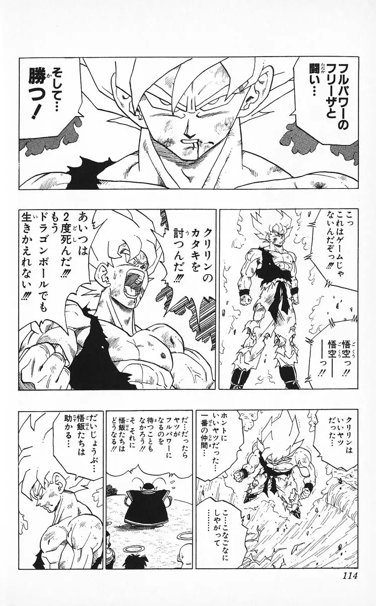 Chapitre 27 — Dragon Ball (Édition Japonaise) Vol. 27 — page 114