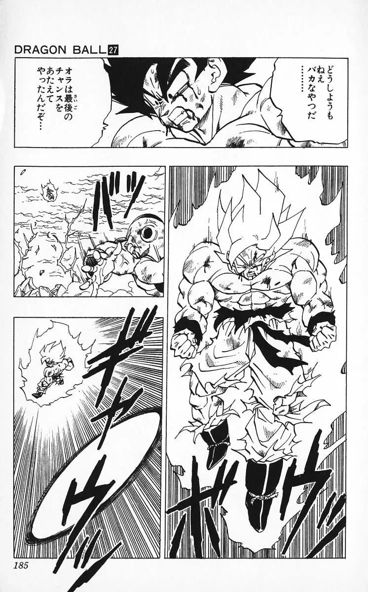 Chapitre 27 — Dragon Ball (Édition Japonaise) Vol. 27 — page 185