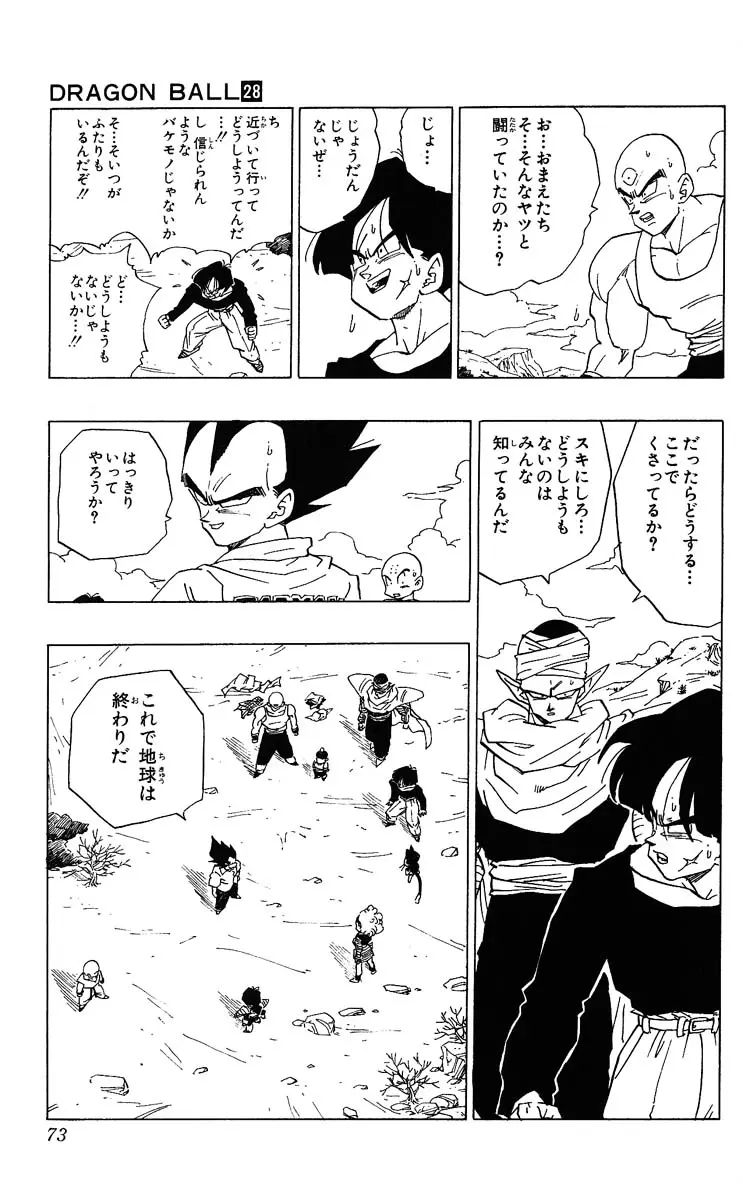 Chapitre 28 — Dragon Ball (Édition Japonaise) Vol. 28 — page 73