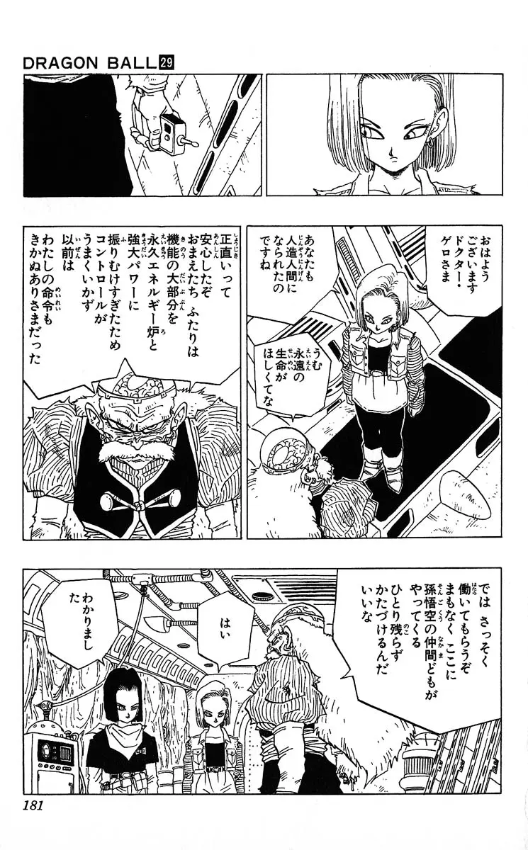Chapitre 29 — Dragon Ball (Édition Japonaise) Vol. 29 — page 181