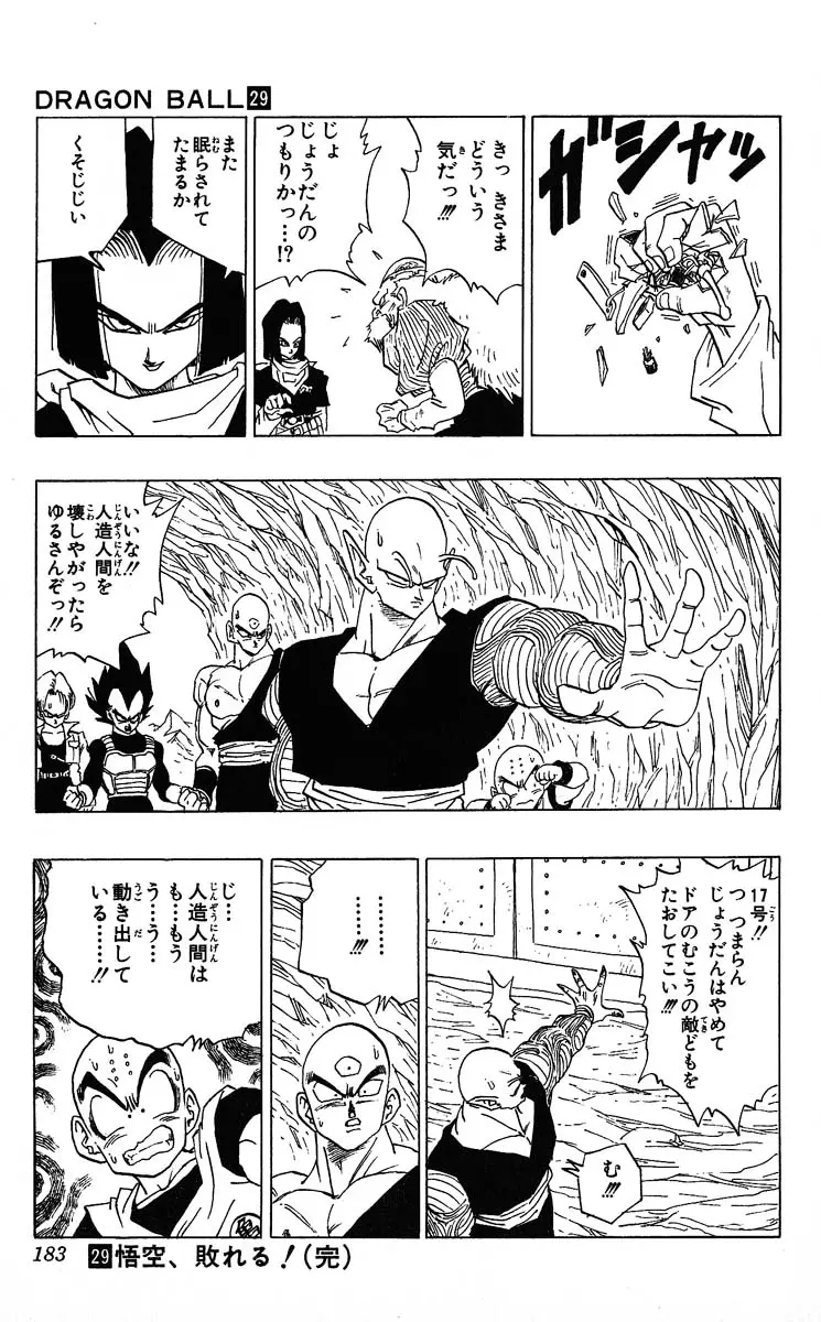 Chapitre 29 — Dragon Ball (Édition Japonaise) Vol. 29 — page 183