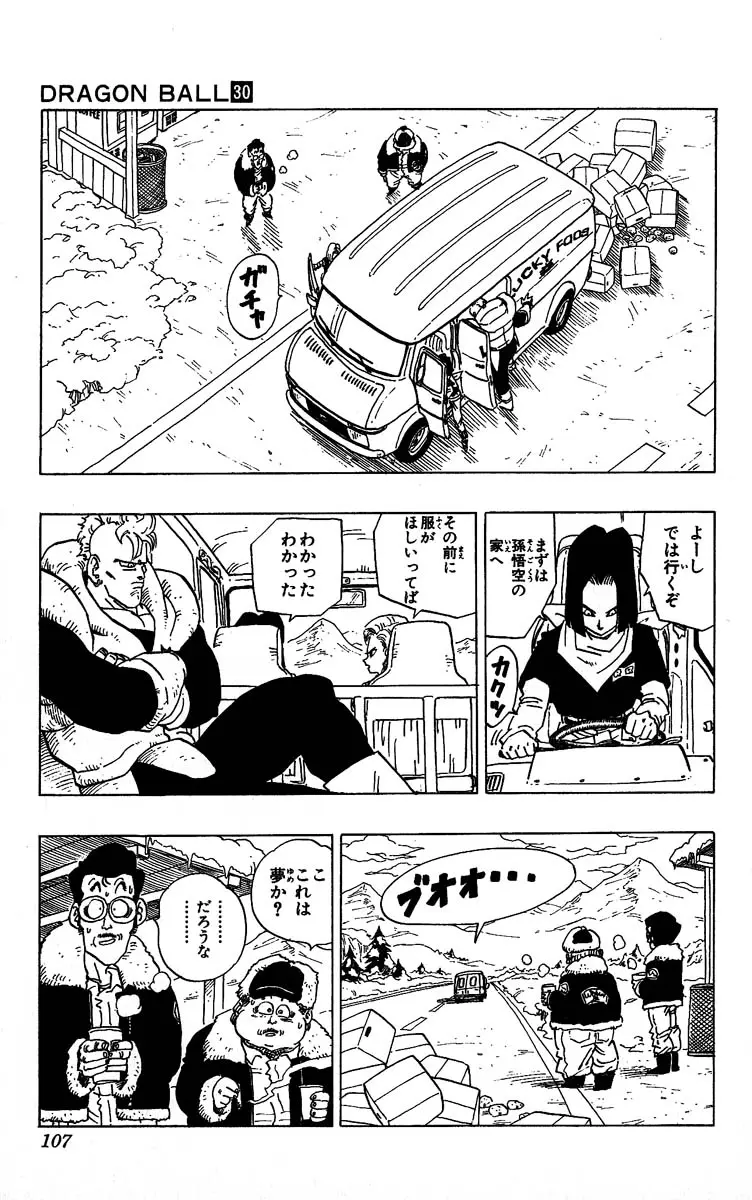 Chapitre 30 — Dragon Ball (Édition Japonaise) Vol. 30 — page 107