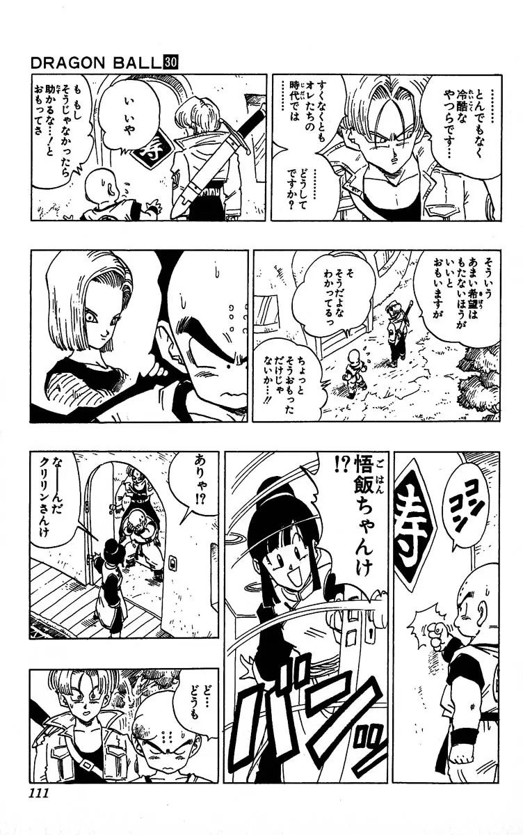 Chapitre 30 — Dragon Ball (Édition Japonaise) Vol. 30 — page 111
