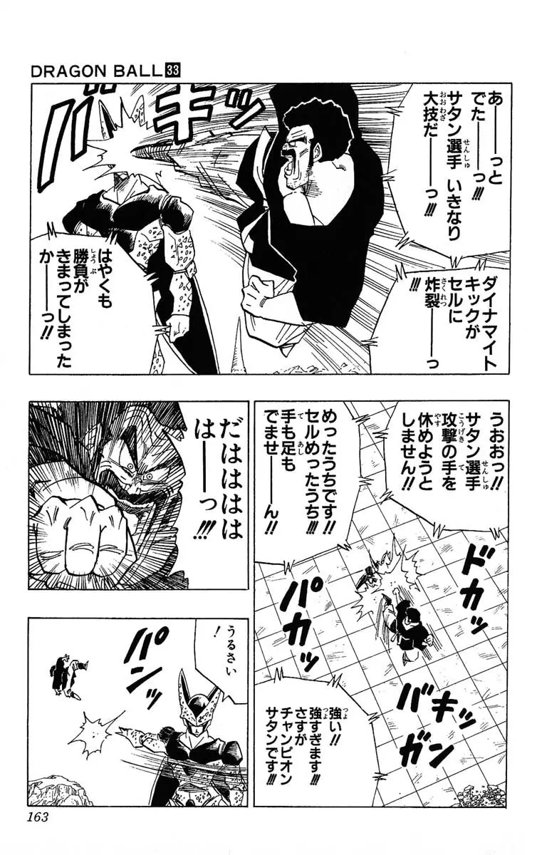 Chapitre 33 — Dragon Ball (Édition Japonaise) Vol. 33 — page 163