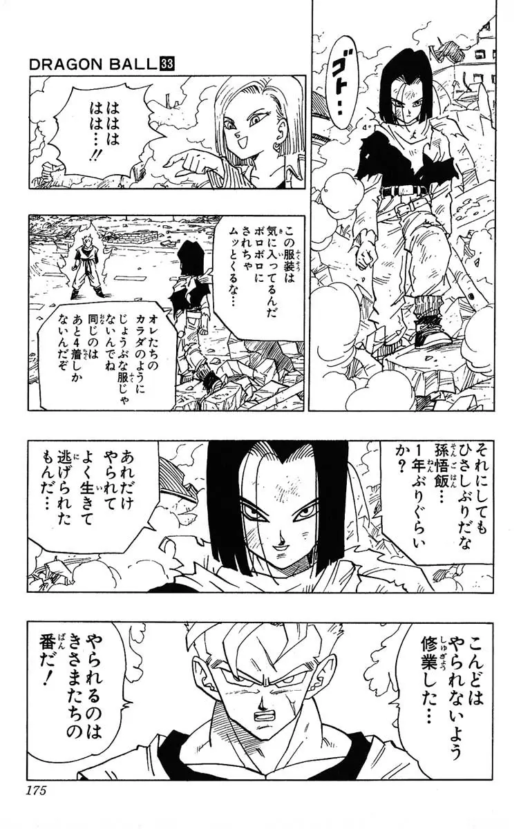Chapitre 33 — Dragon Ball (Édition Japonaise) Vol. 33 — page 175