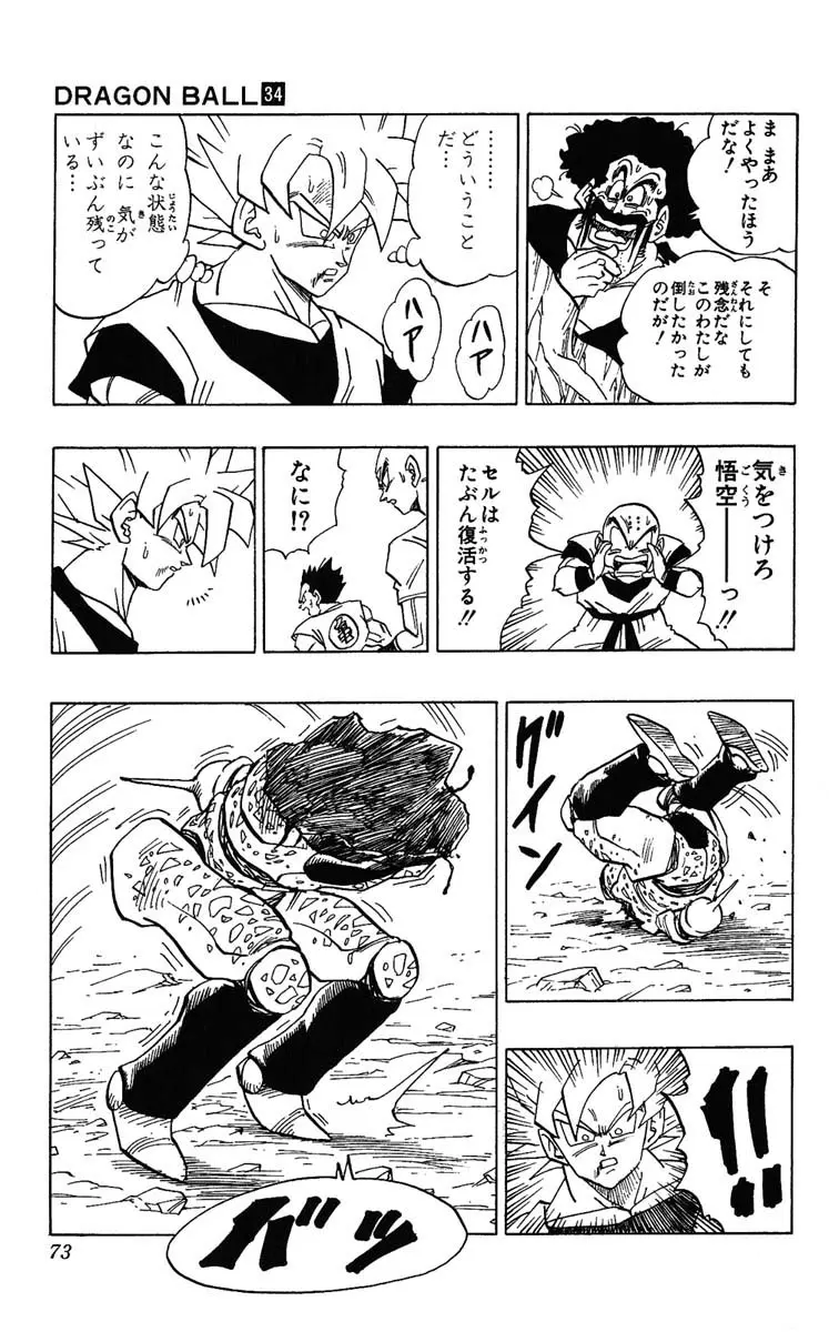 Chapitre 34 — Dragon Ball (Édition Japonaise) Vol. 34 — page 73