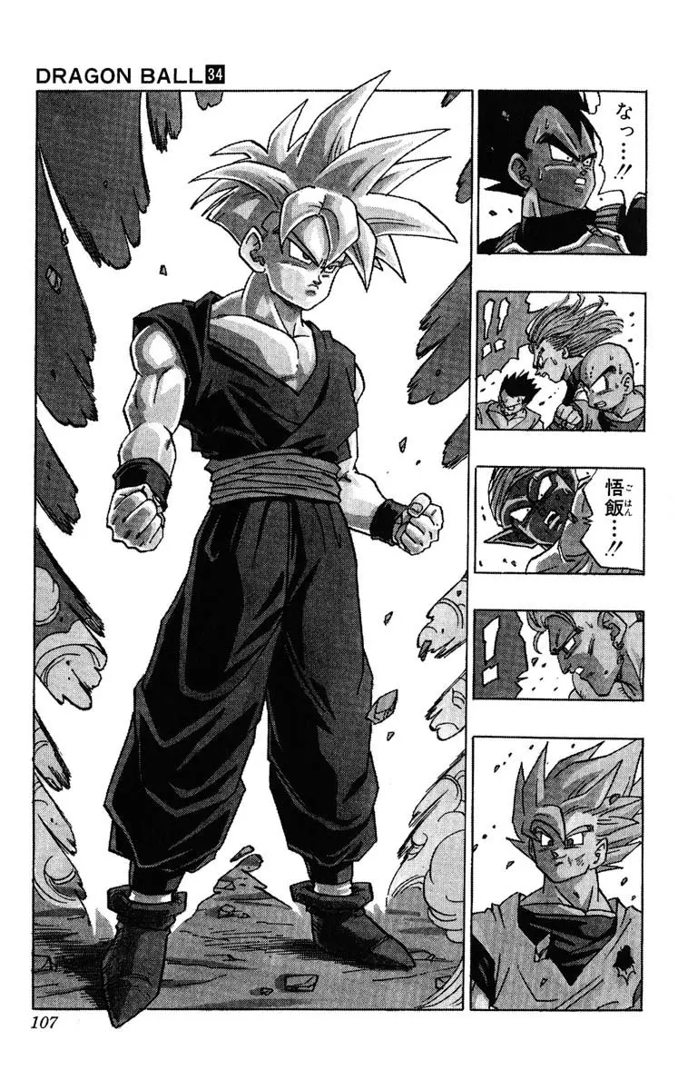 Chapitre 34 — Dragon Ball (Édition Japonaise) Vol. 34 — page 107