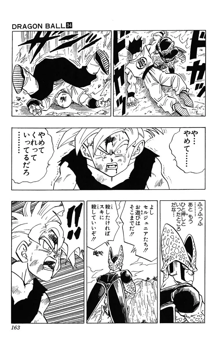 Chapitre 34 — Dragon Ball (Édition Japonaise) Vol. 34 — page 163