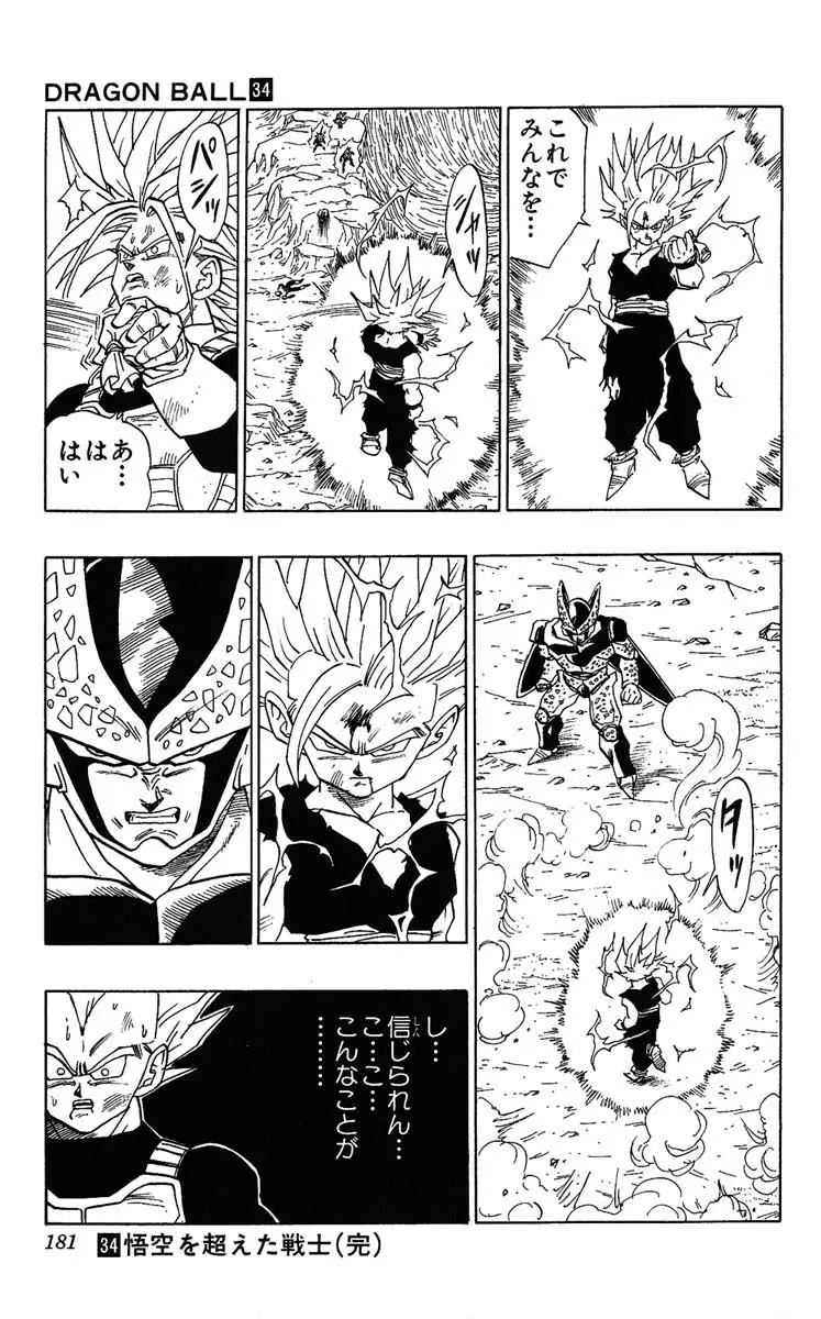 Chapitre 34 — Dragon Ball (Édition Japonaise) Vol. 34 — page 181
