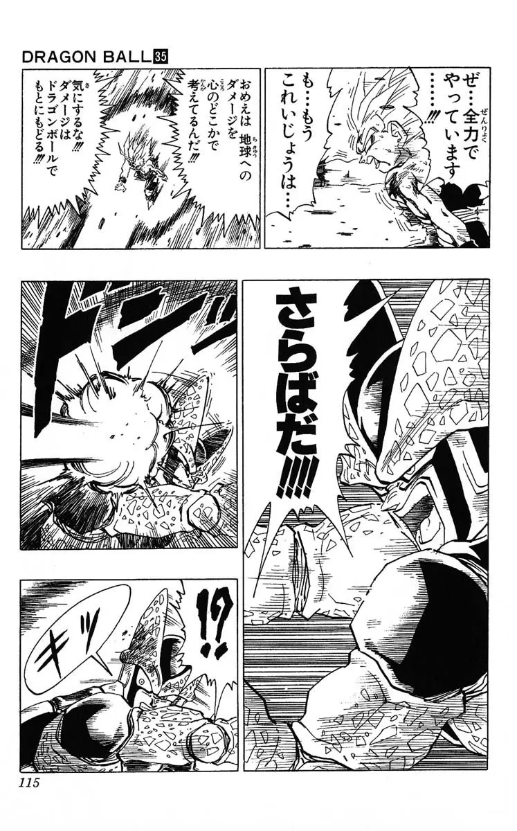 Chapitre 35 — Dragon Ball (Édition Japonaise) Vol. 35 — page 115