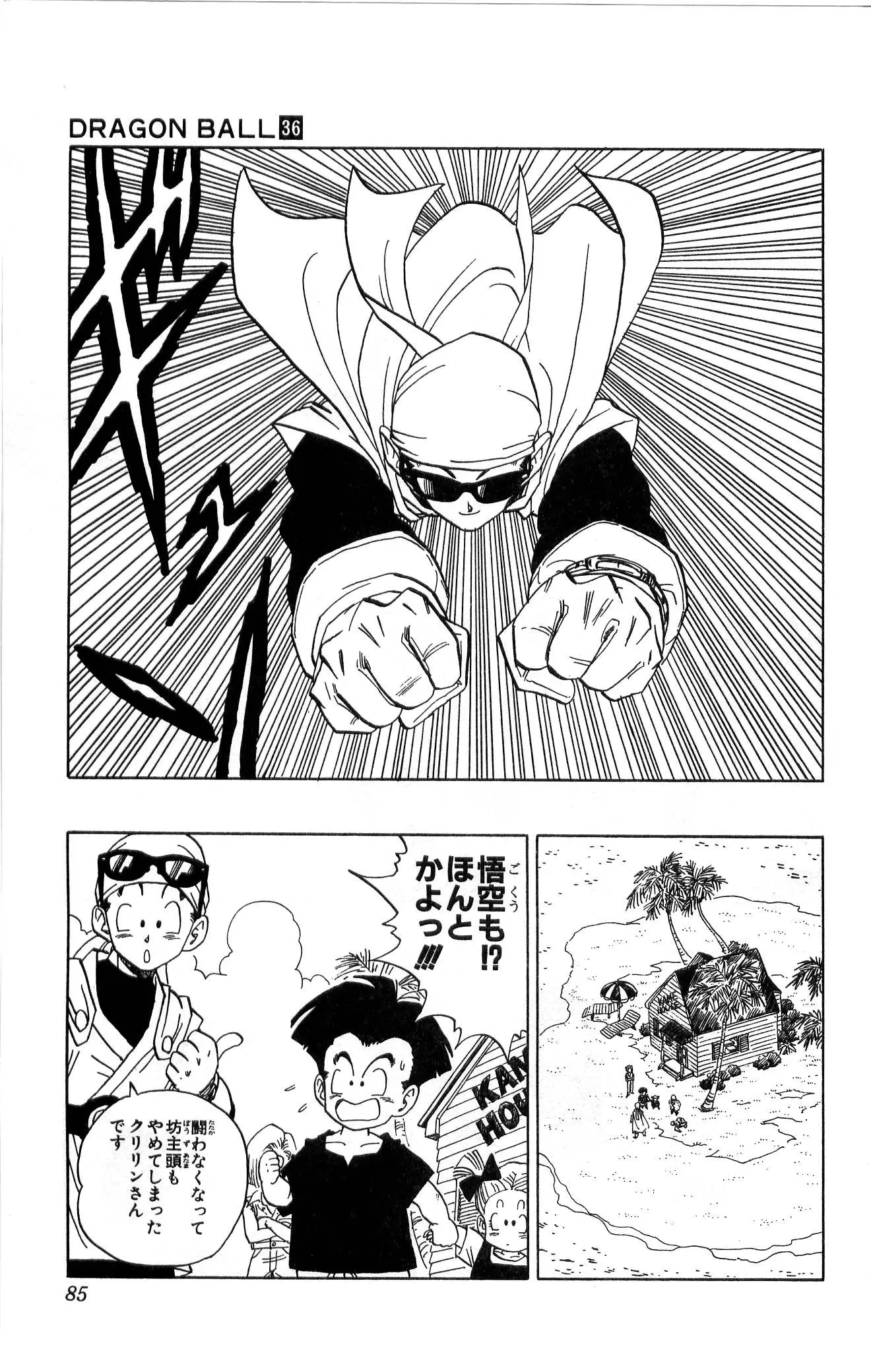 Chapitre 36 — Dragon Ball (Édition Japonaise) Vol. 36 — page 85