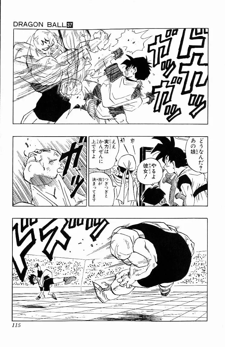 Chapitre 37 — Dragon Ball (Édition Japonaise) Vol. 37 — page 115