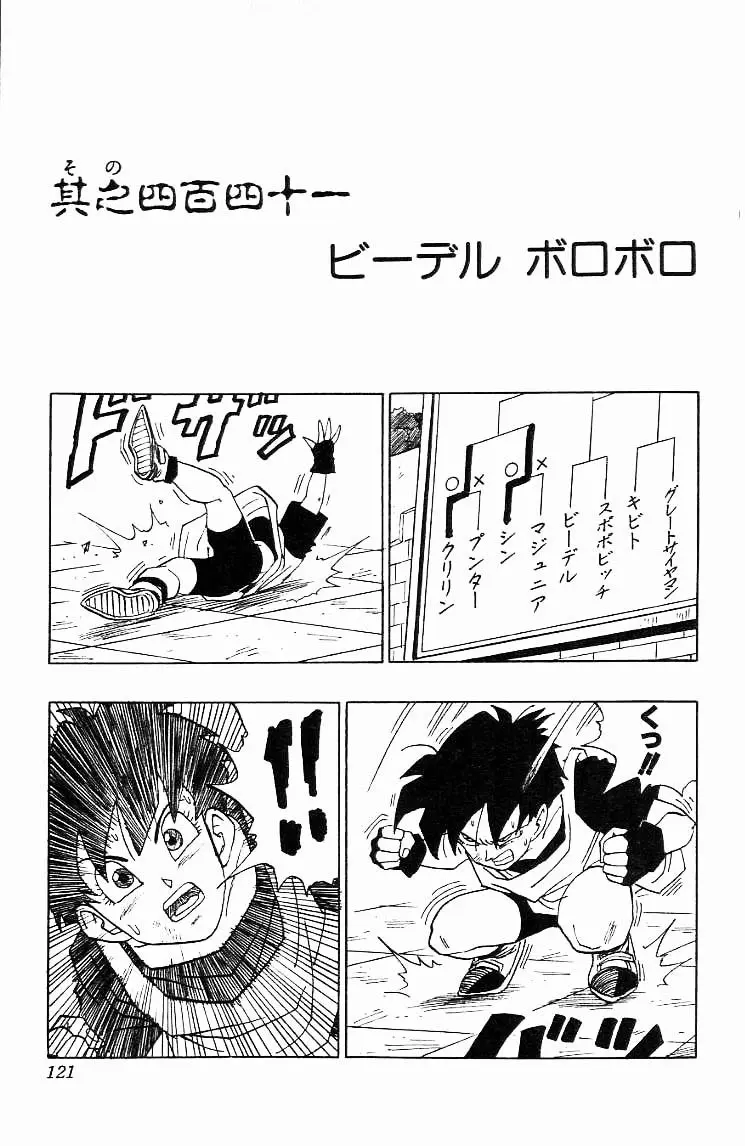 Chapitre 37 — Dragon Ball (Édition Japonaise) Vol. 37 — page 121