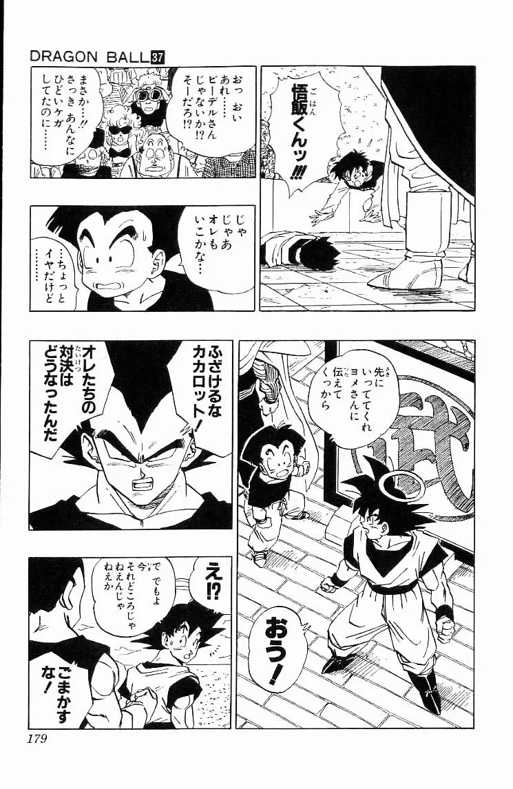Chapitre 37 — Dragon Ball (Édition Japonaise) Vol. 37 — page 179